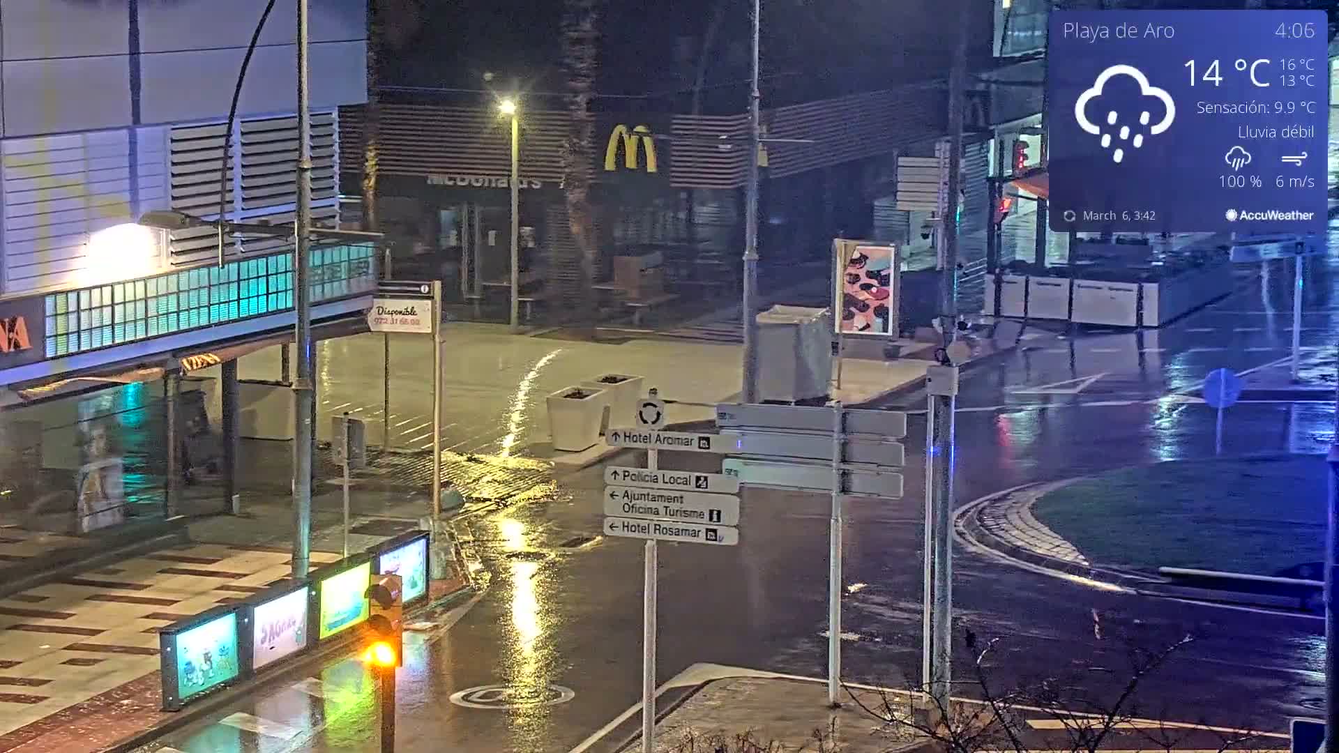 Catalonia, Platja d'Aro Center Girona Live Cam - Girona, Catalonia, Spain