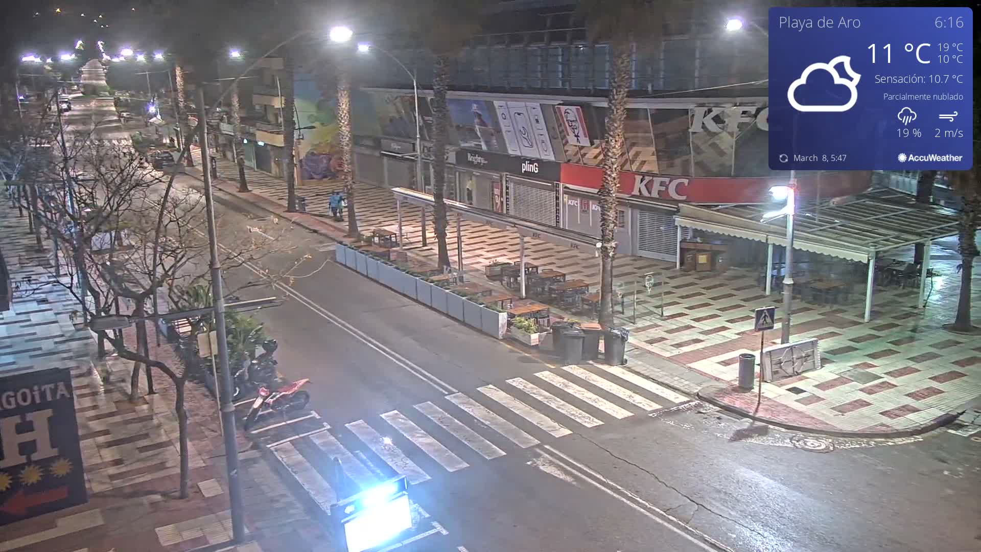Catalonia, Platja d'Aro Center Girona Live Cam - Girona, Catalonia, Spain