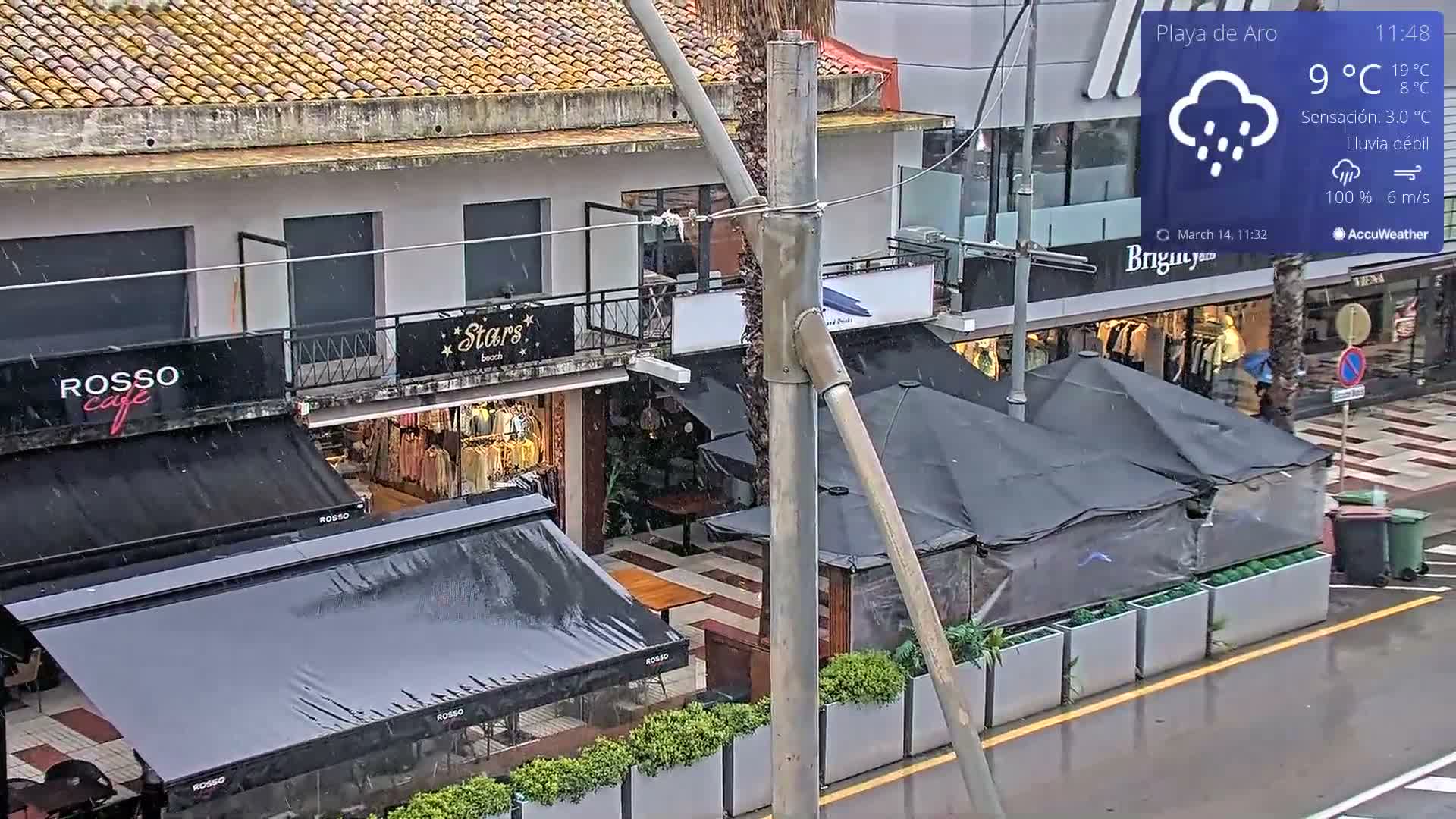 Catalonia, Platja d'Aro Center Girona Live Cam - Girona, Catalonia, Spain
