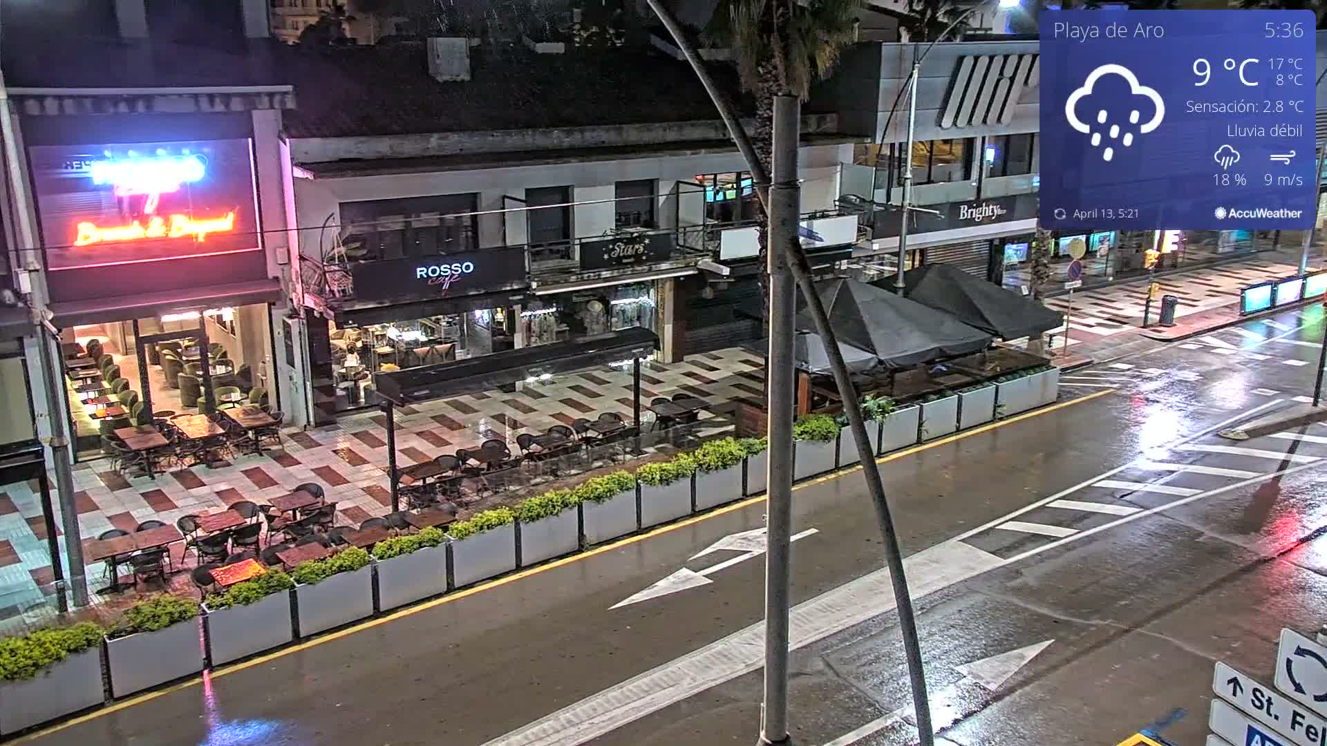 Catalonia, Platja d'Aro Center Girona Live Cam - Girona, Catalonia, Spain