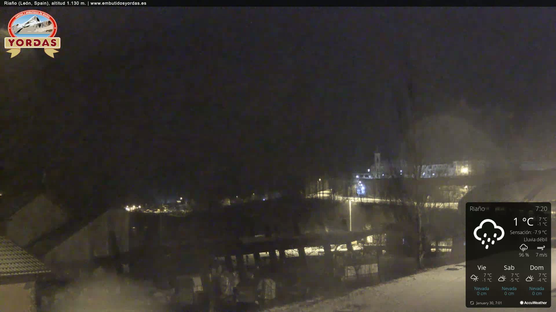 Yordas Peak (Pica Yordas) from Riaño Live Cam - León, Castile&León, Spain