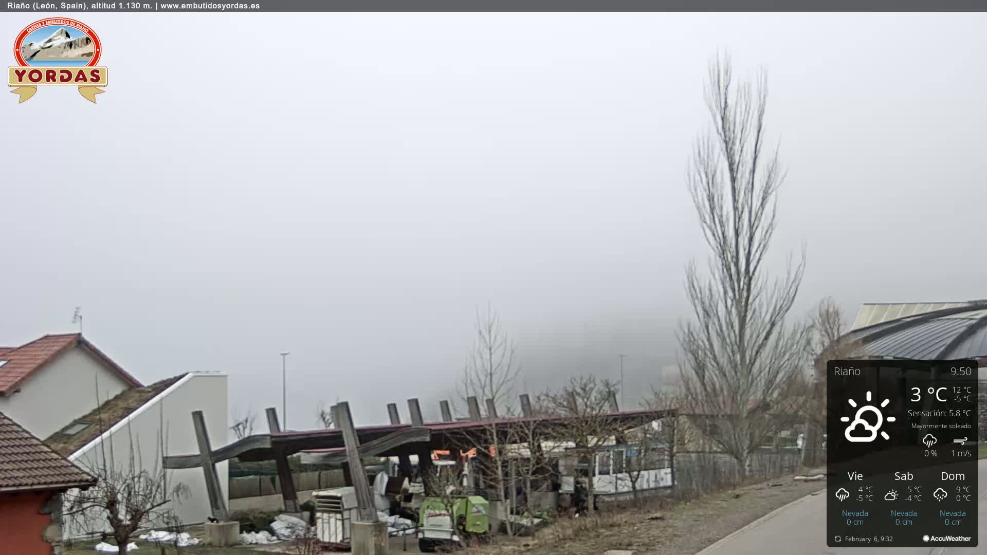 Yordas Peak (Pica Yordas) from Riaño Live Cam - León, Castile&León, Spain