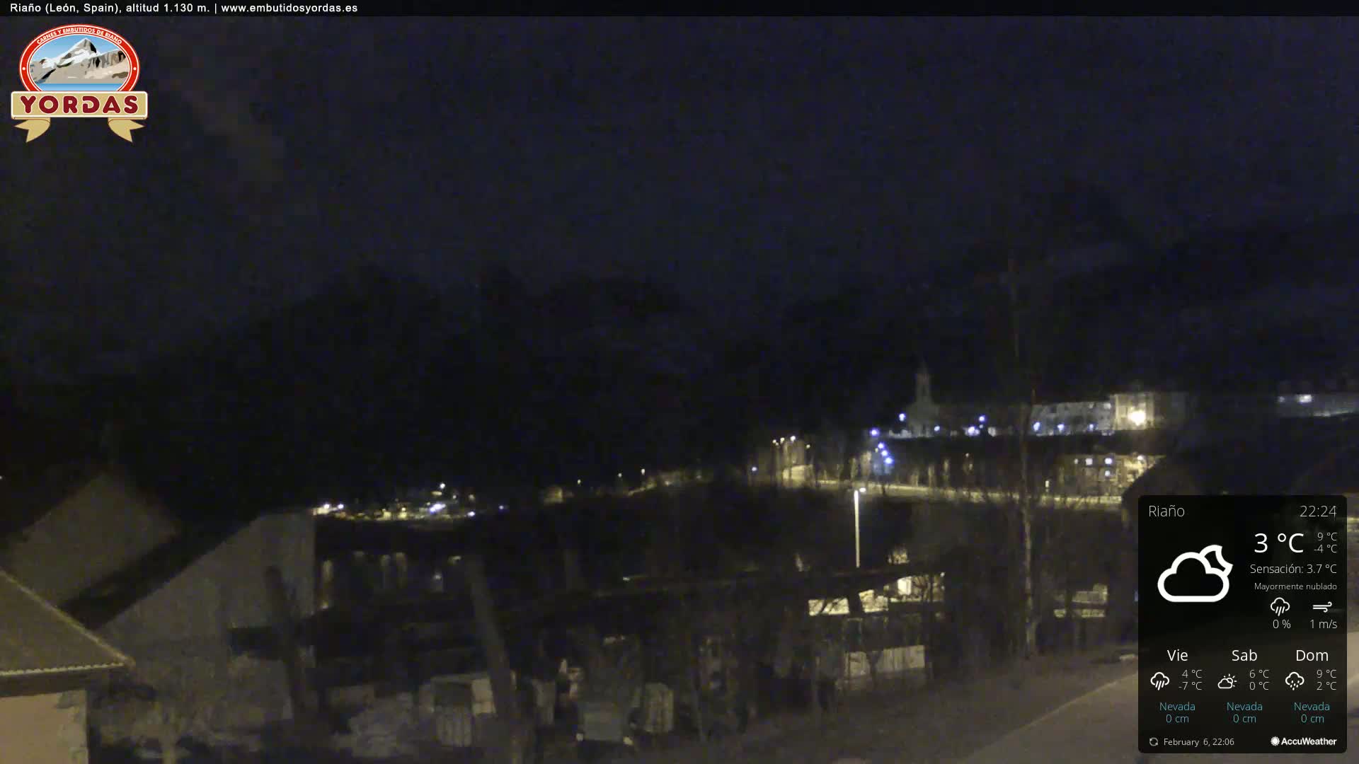 Yordas Peak (Pica Yordas) from Riaño Live Cam - León, Castile&León, Spain