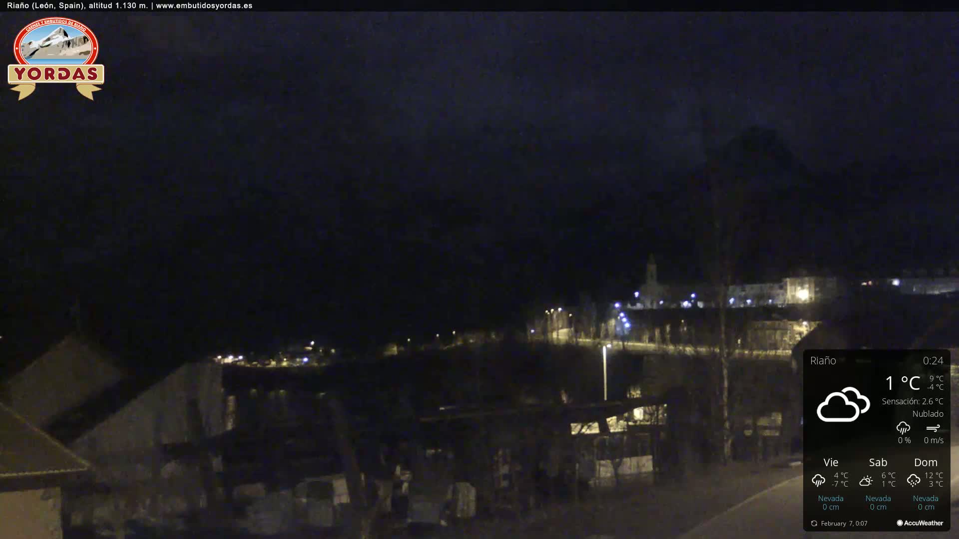 Yordas Peak (Pica Yordas) from Riaño Live Cam - León, Castile&León, Spain