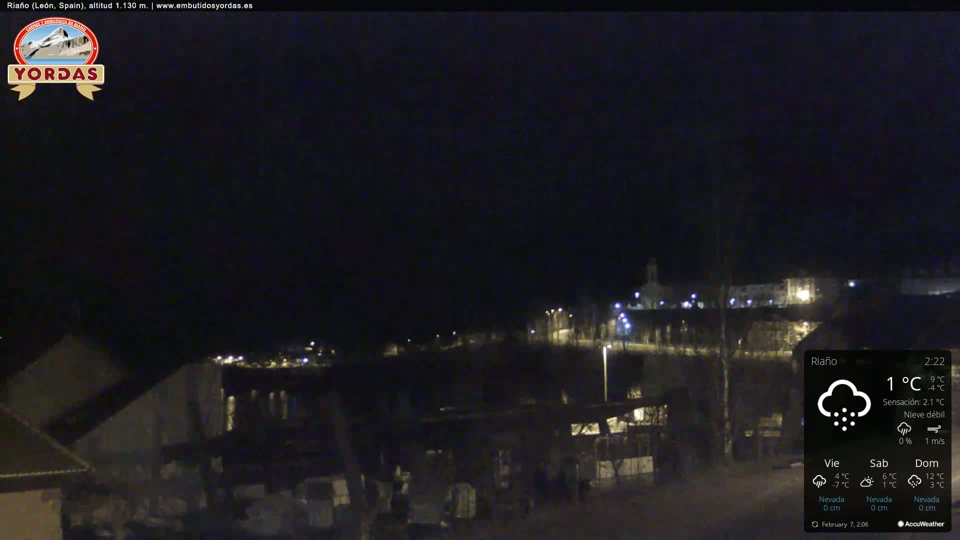 Yordas Peak (Pica Yordas) from Riaño Live Cam - León, Castile&León, Spain