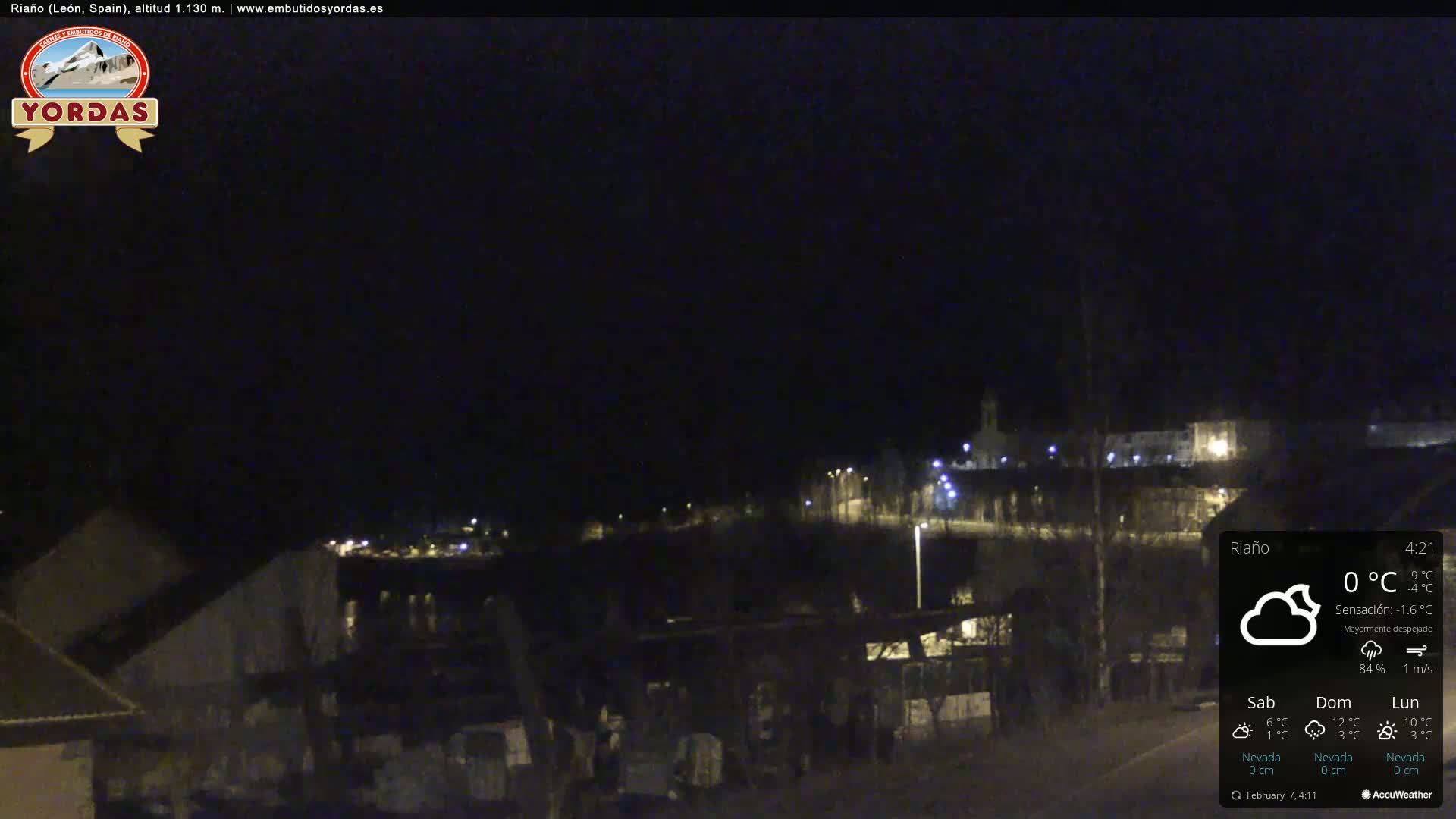 Yordas Peak (Pica Yordas) from Riaño Live Cam - León, Castile&León, Spain