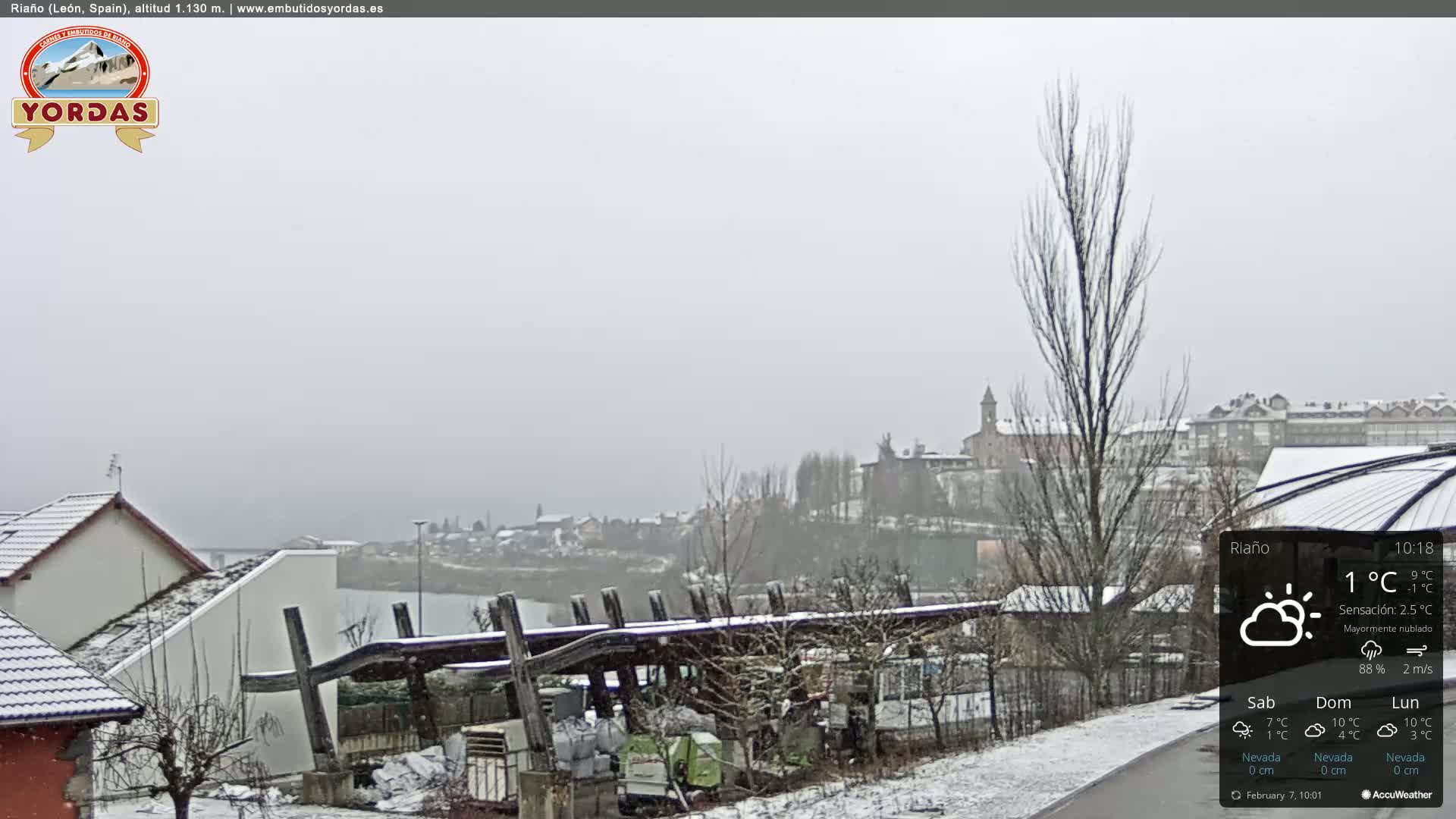 Yordas Peak (Pica Yordas) from Riaño Live Cam - León, Castile&León, Spain