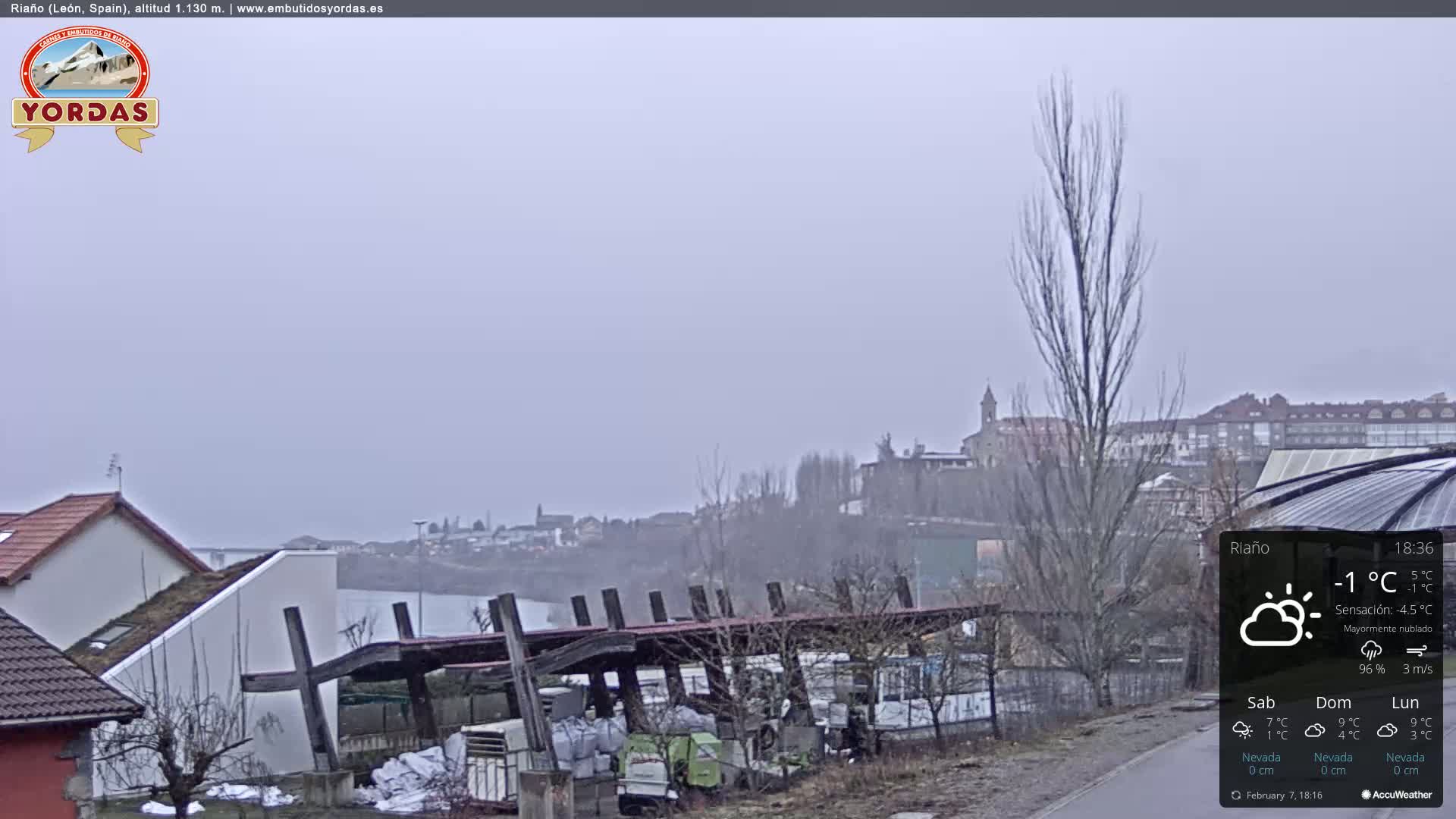 Yordas Peak (Pica Yordas) from Riaño Live Cam - León, Castile&León, Spain