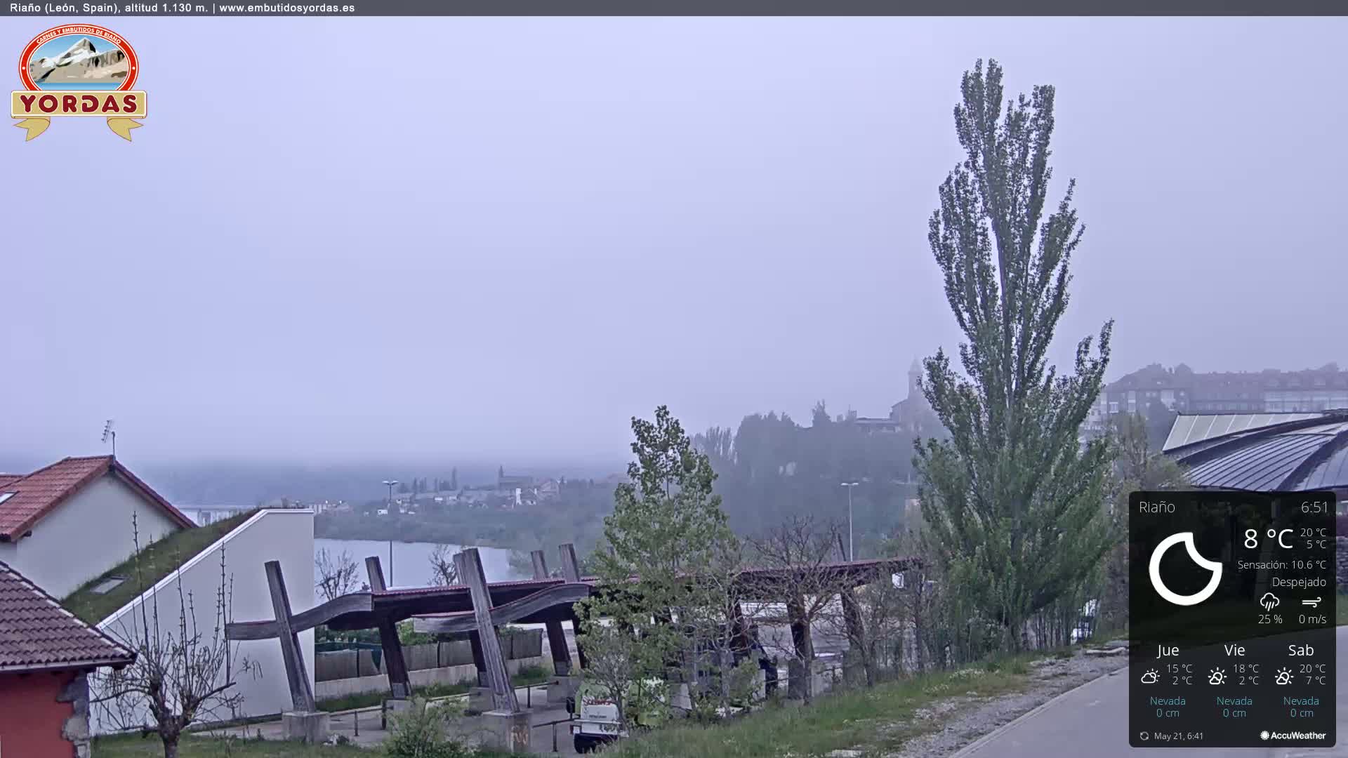 Yordas Peak (Pica Yordas) from Riaño Live Cam - León, Castile&León, Spain