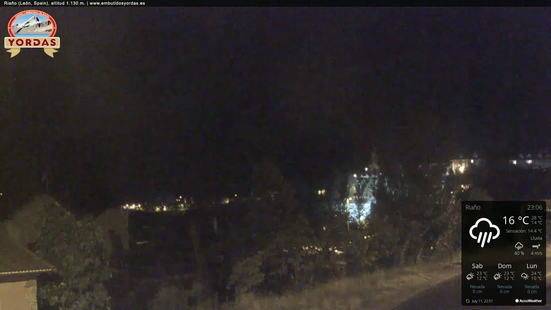 Yordas Peak (Pica Yordas) from Riaño Live Cam - León, Castile&León, Spain