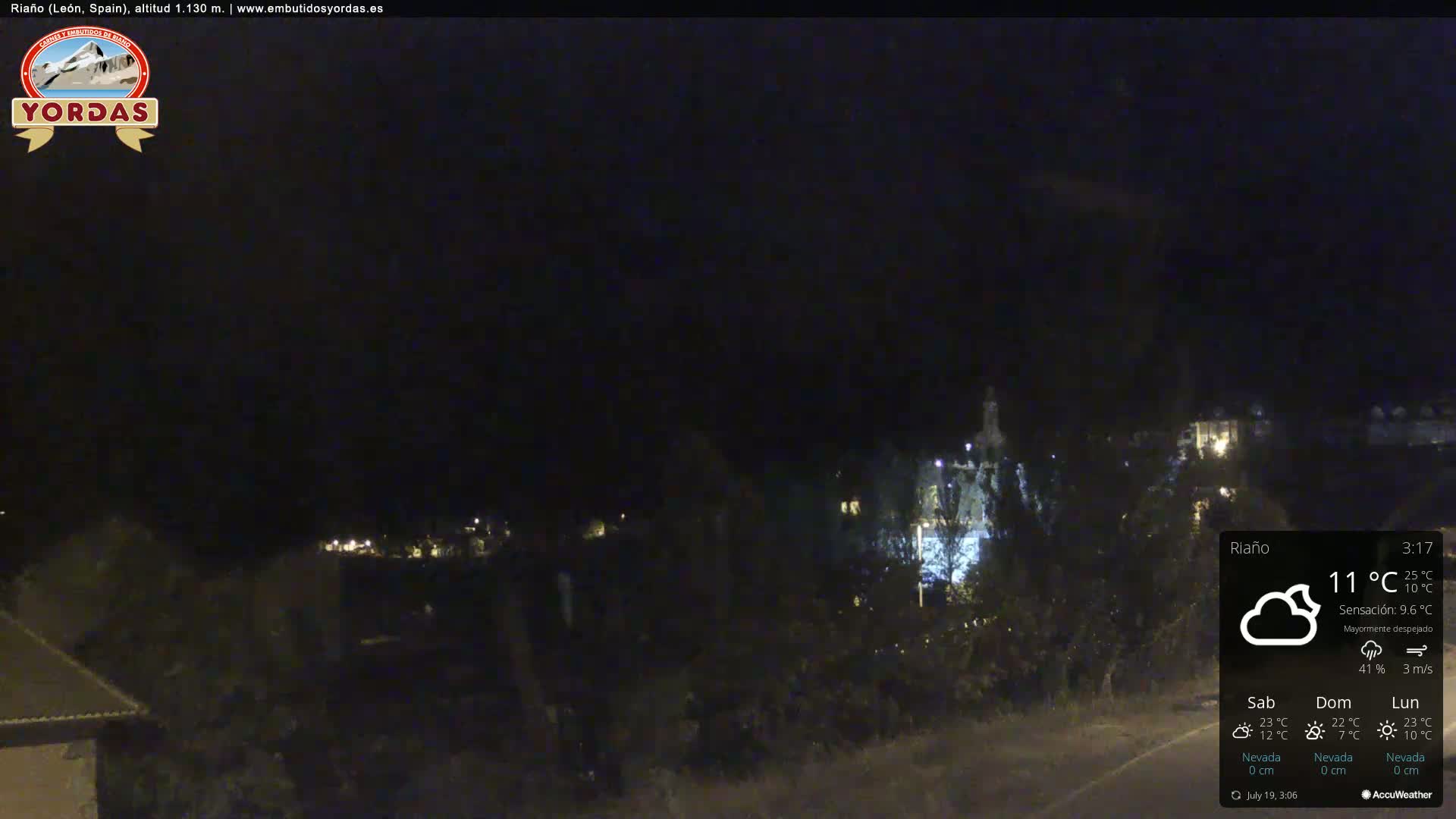 Yordas Peak (Pica Yordas) from Riaño Live Cam - León, Castile&León, Spain