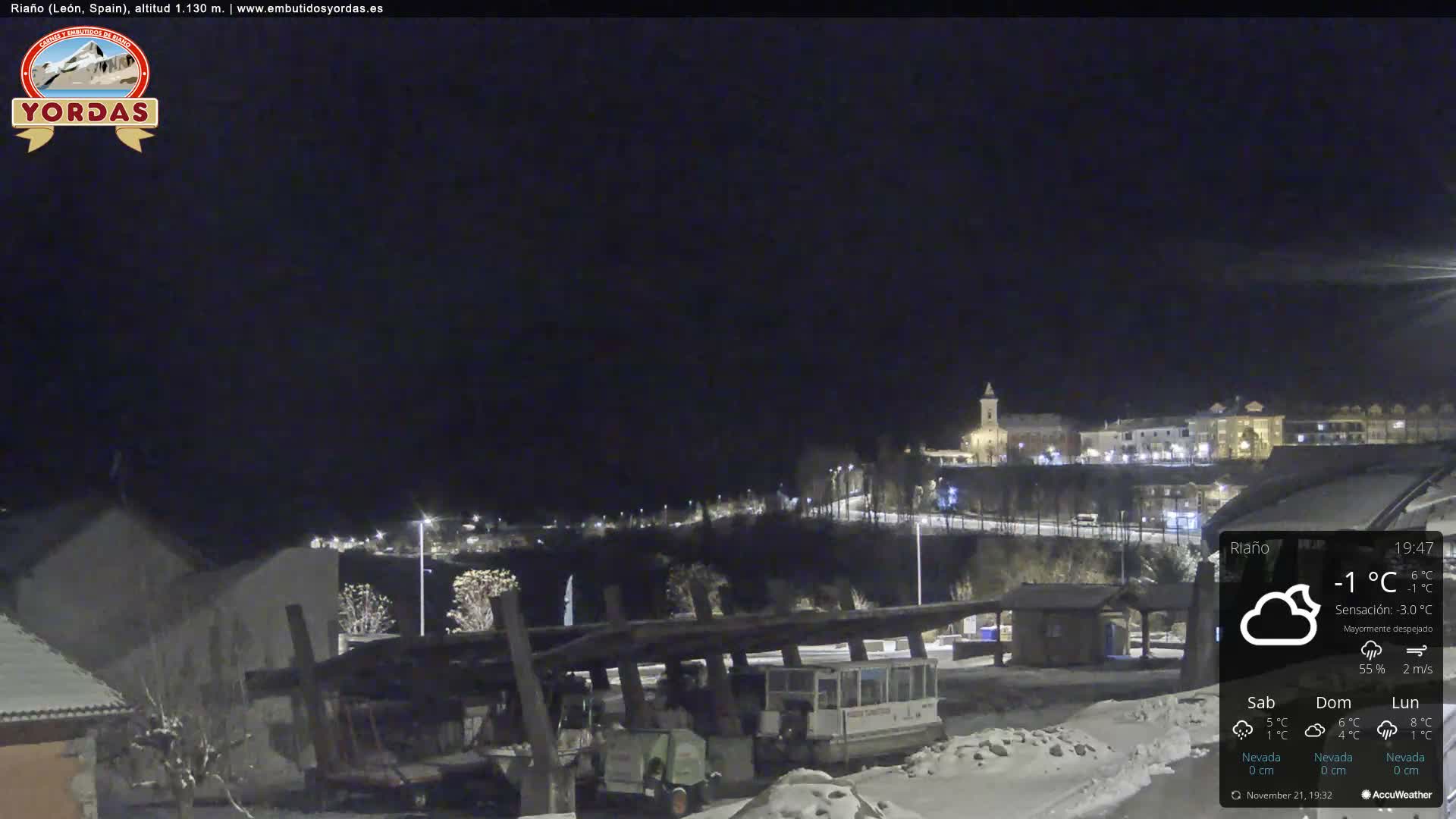 Yordas Peak (Pica Yordas) from Riaño Live Cam - León, Castile&León, Spain