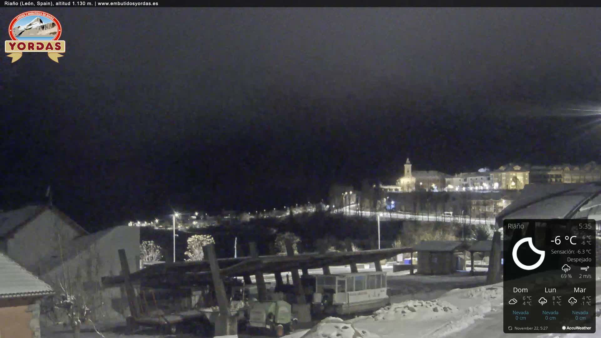 Yordas Peak (Pica Yordas) from Riaño Live Cam - León, Castile&León, Spain