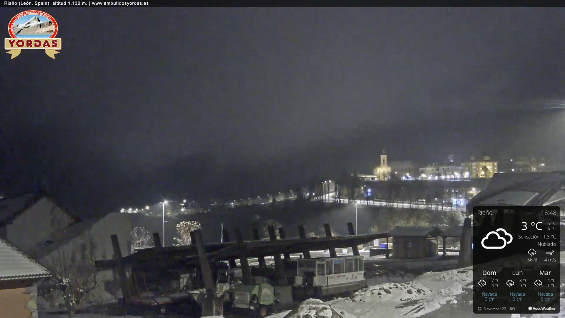 Yordas Peak (Pica Yordas) from Riaño Live Cam - León, Castile&León, Spain