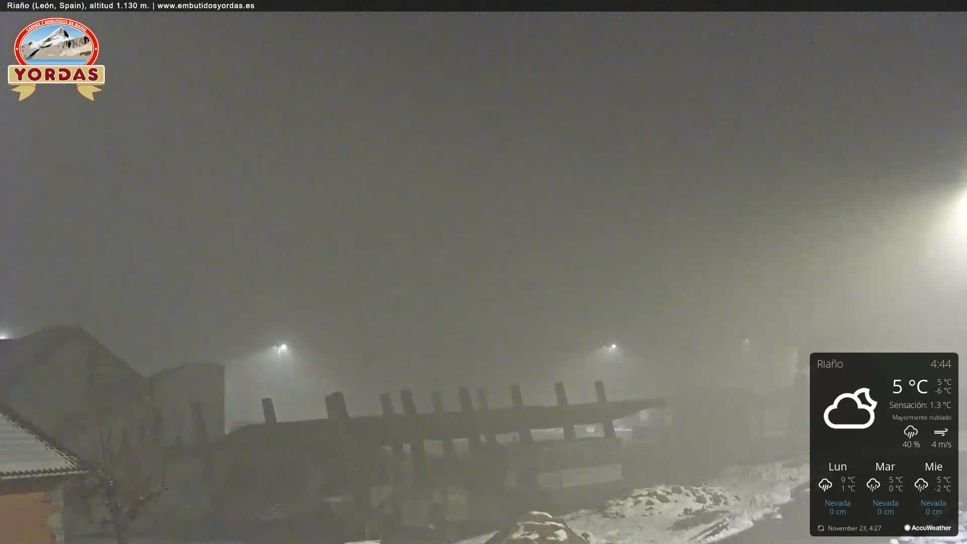 Yordas Peak (Pica Yordas) from Riaño Live Cam - León, Castile&León, Spain