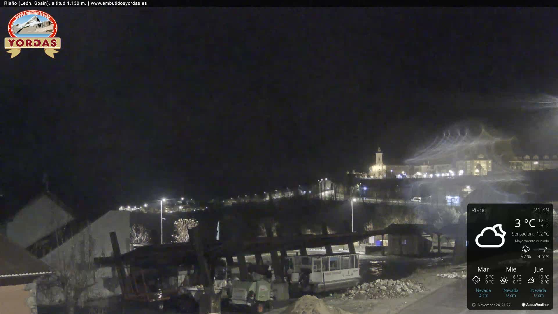 Yordas Peak (Pica Yordas) from Riaño Live Cam - León, Castile&León, Spain