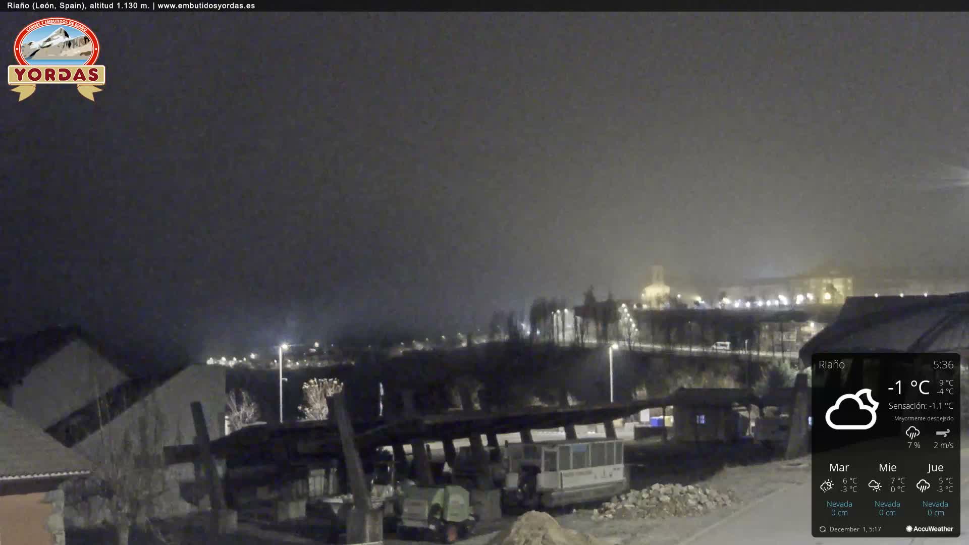 Yordas Peak (Pica Yordas) from Riaño Live Cam - León, Castile&León, Spain