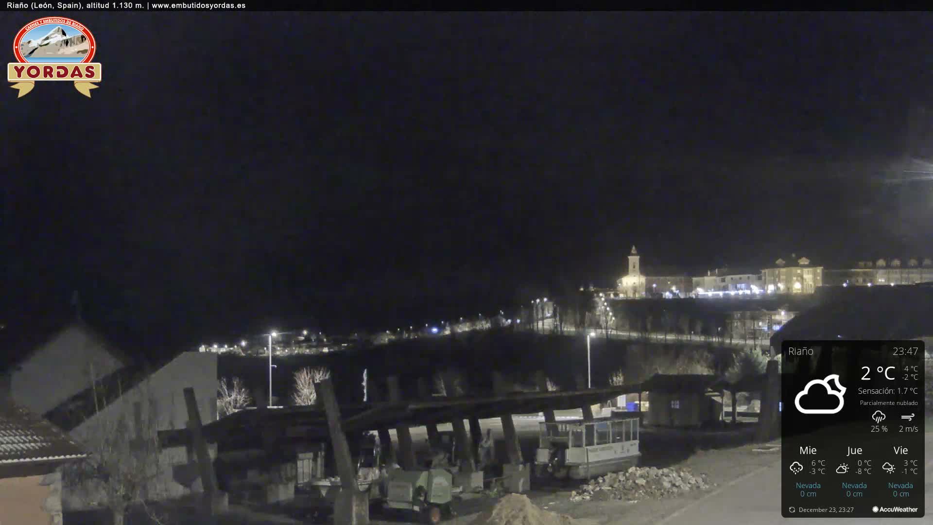 Yordas Peak (Pica Yordas) from Riaño Live Cam - León, Castile&León, Spain