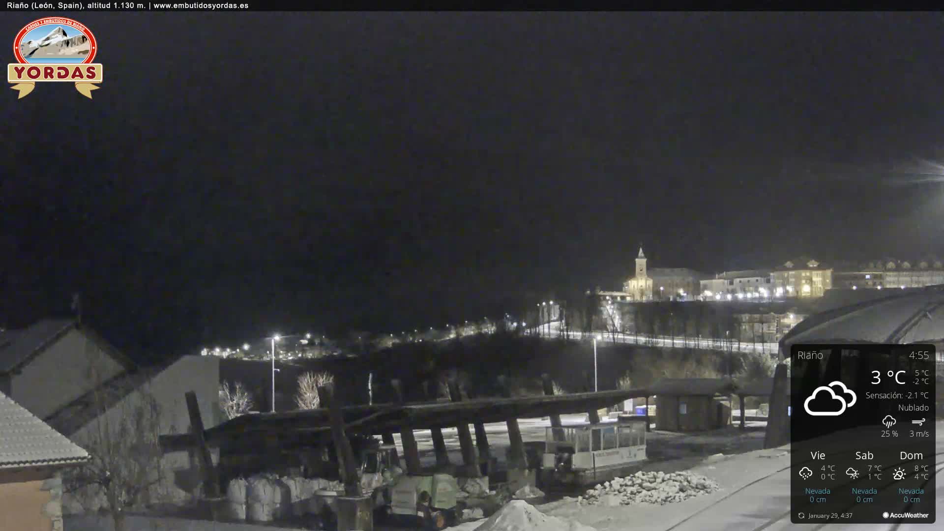 Yordas Peak (Pica Yordas) from Riaño Live Cam - León, Castile&León, Spain