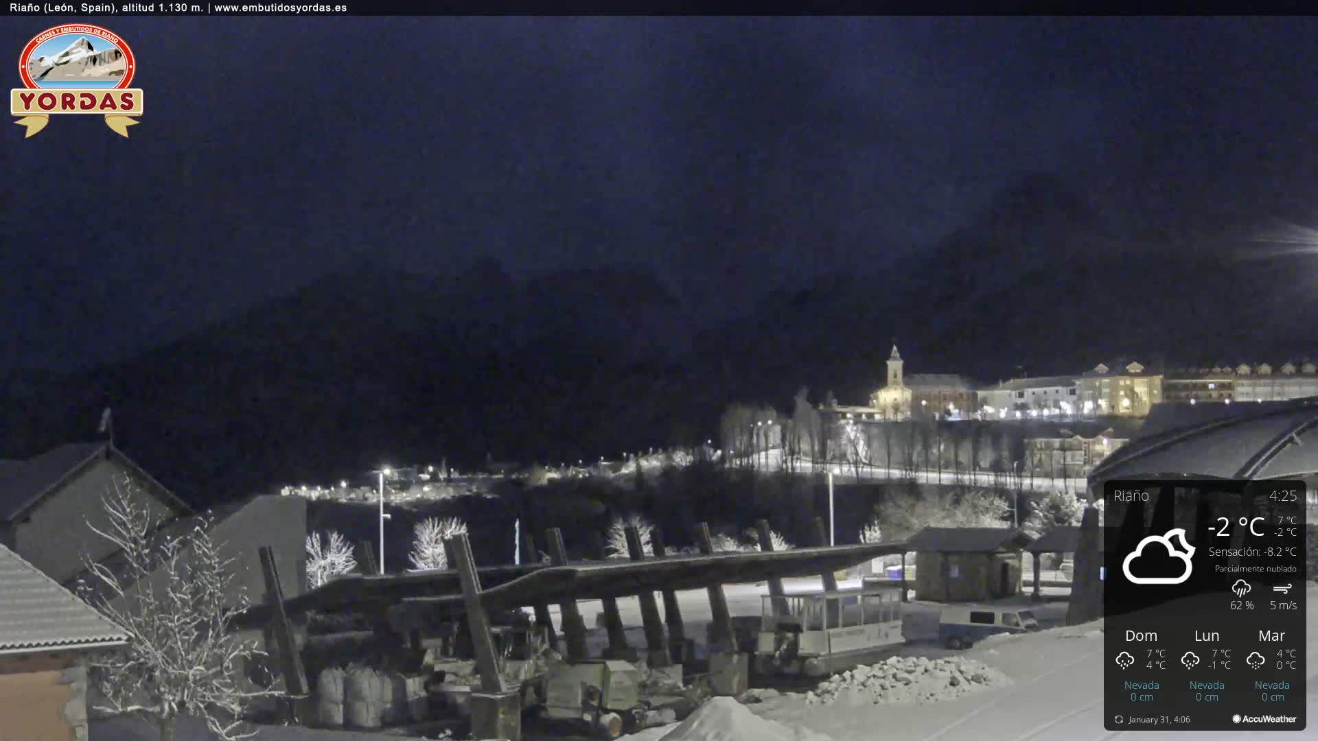Yordas Peak (Pica Yordas) from Riaño Live Cam - León, Castile&León, Spain