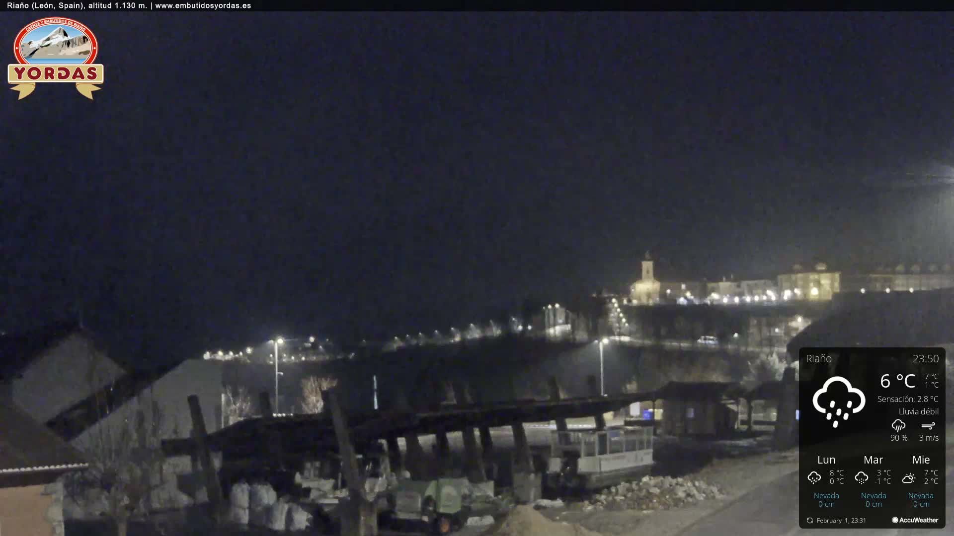 Yordas Peak (Pica Yordas) from Riaño Live Cam - León, Castile&León, Spain