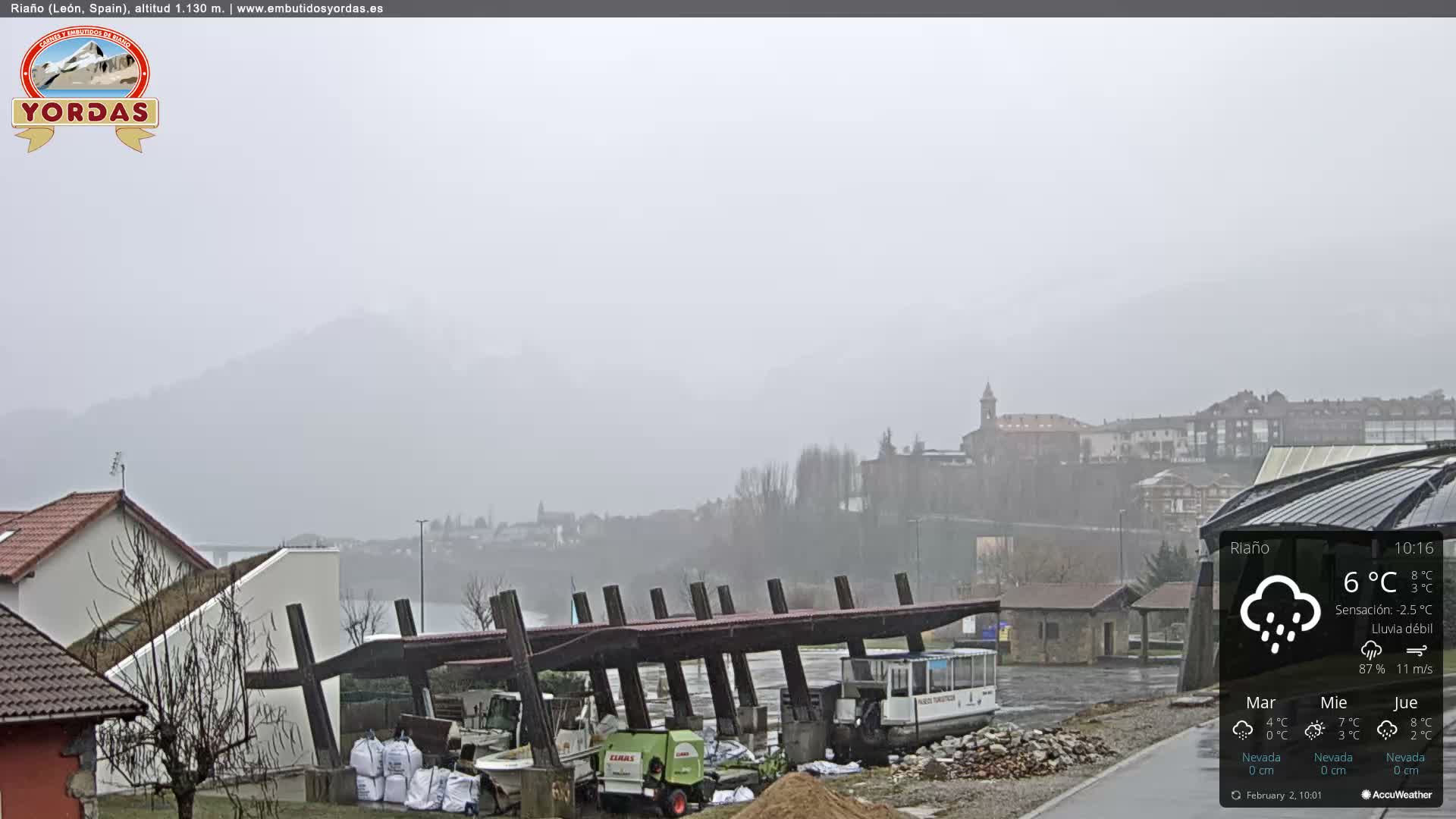 Yordas Peak (Pica Yordas) from Riaño Live Cam - León, Castile&León, Spain