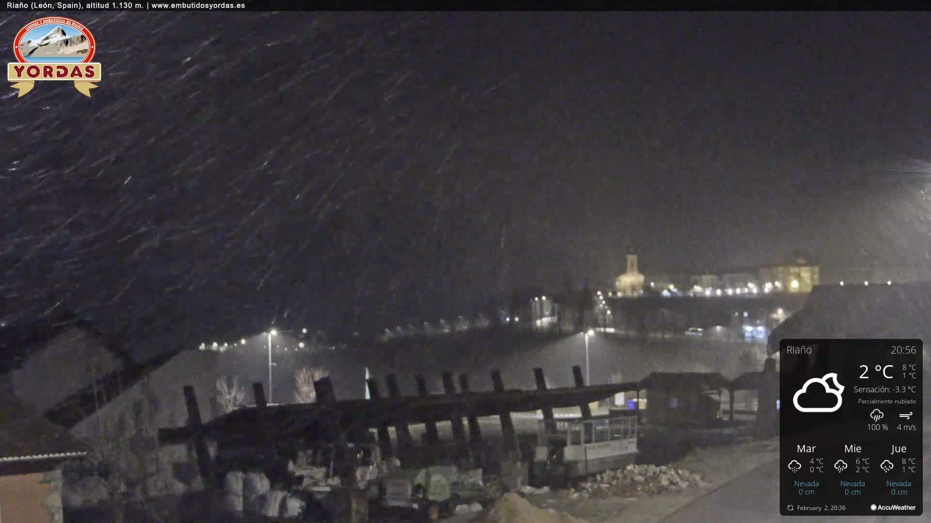 Yordas Peak (Pica Yordas) from Riaño Live Cam - León, Castile&León, Spain