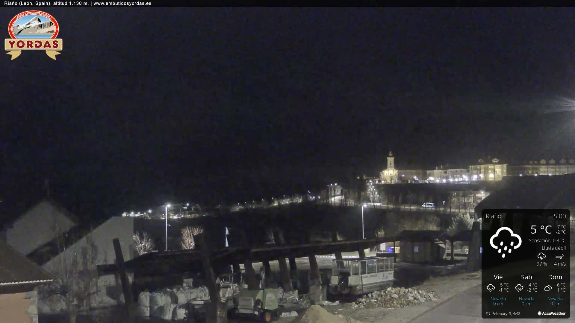 Yordas Peak (Pica Yordas) from Riaño Live Cam - León, Castile&León, Spain