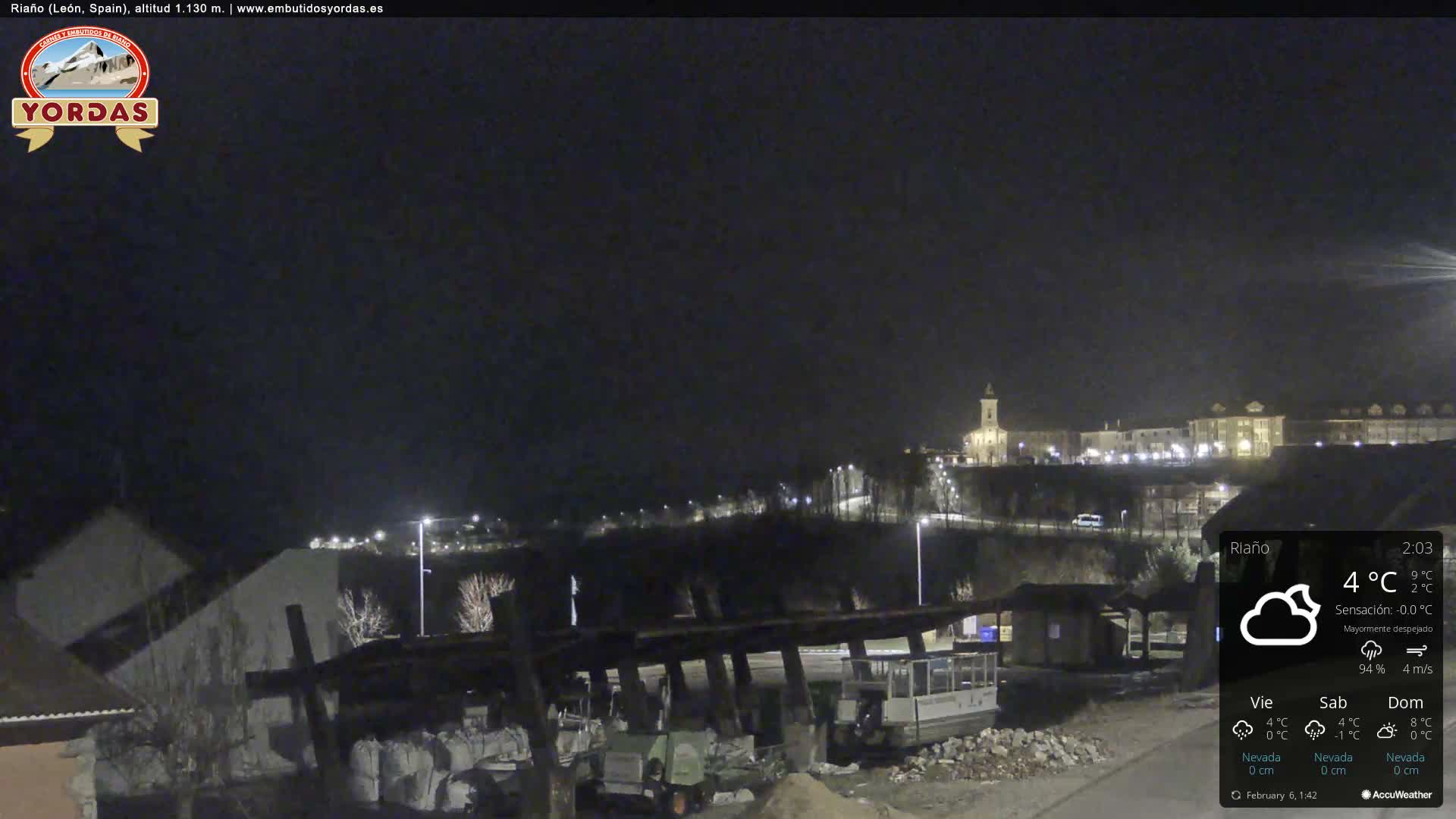 Yordas Peak (Pica Yordas) from Riaño Live Cam - León, Castile&León, Spain