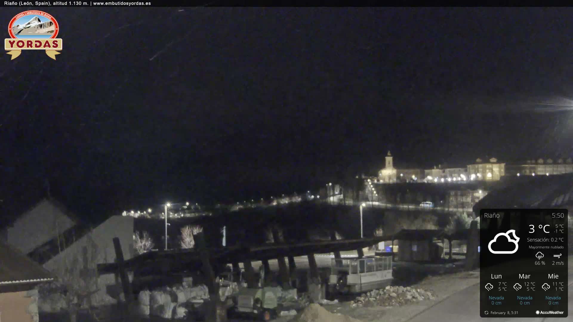 Yordas Peak (Pica Yordas) from Riaño Live Cam - León, Castile&León, Spain