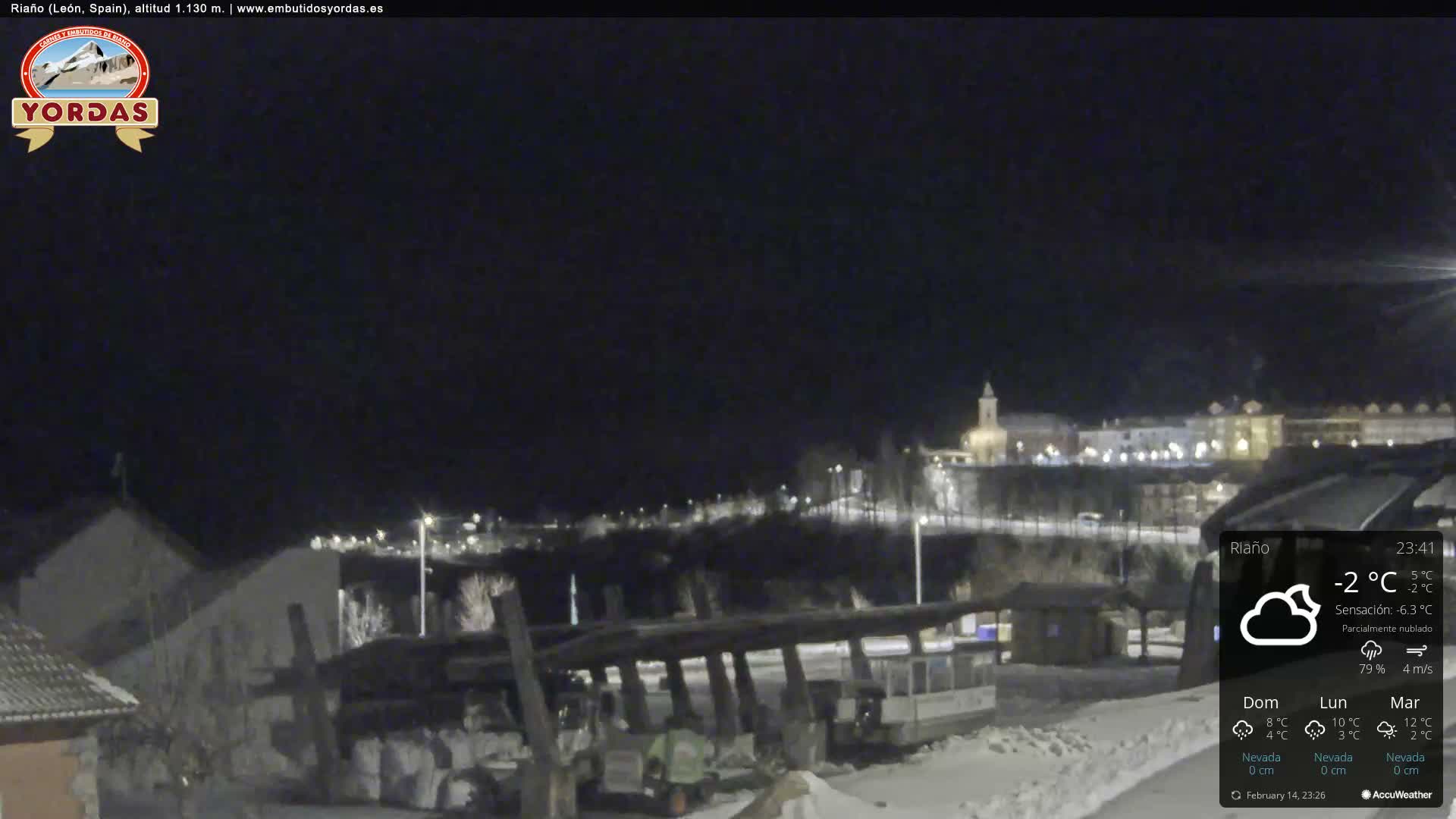 Yordas Peak (Pica Yordas) from Riaño Live Cam - León, Castile&León, Spain