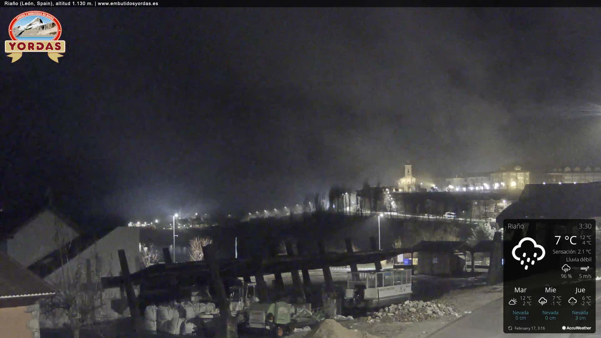 Yordas Peak (Pica Yordas) from Riaño Live Cam - León, Castile&León, Spain