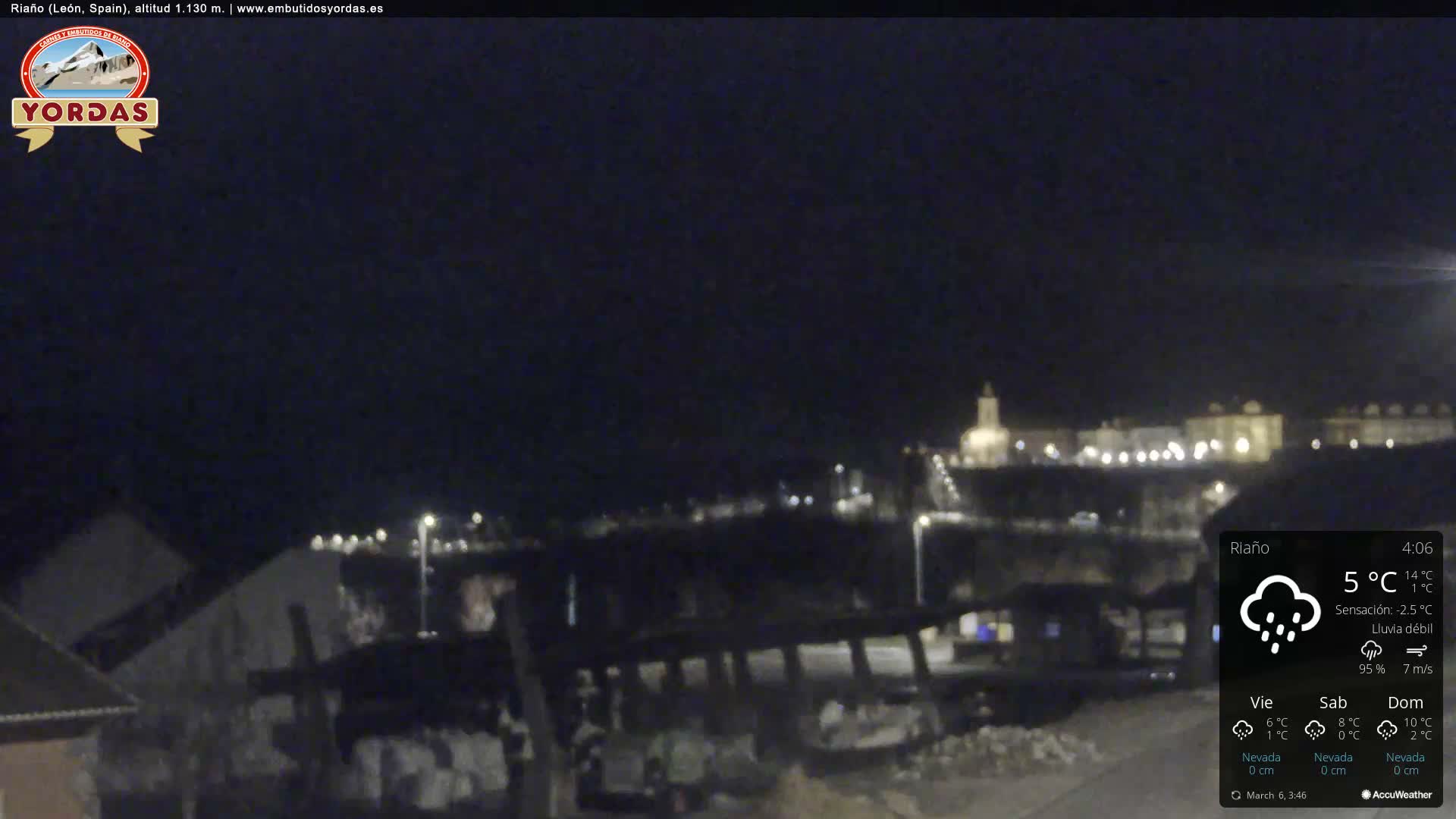 Yordas Peak (Pica Yordas) from Riaño Live Cam - León, Castile&León, Spain