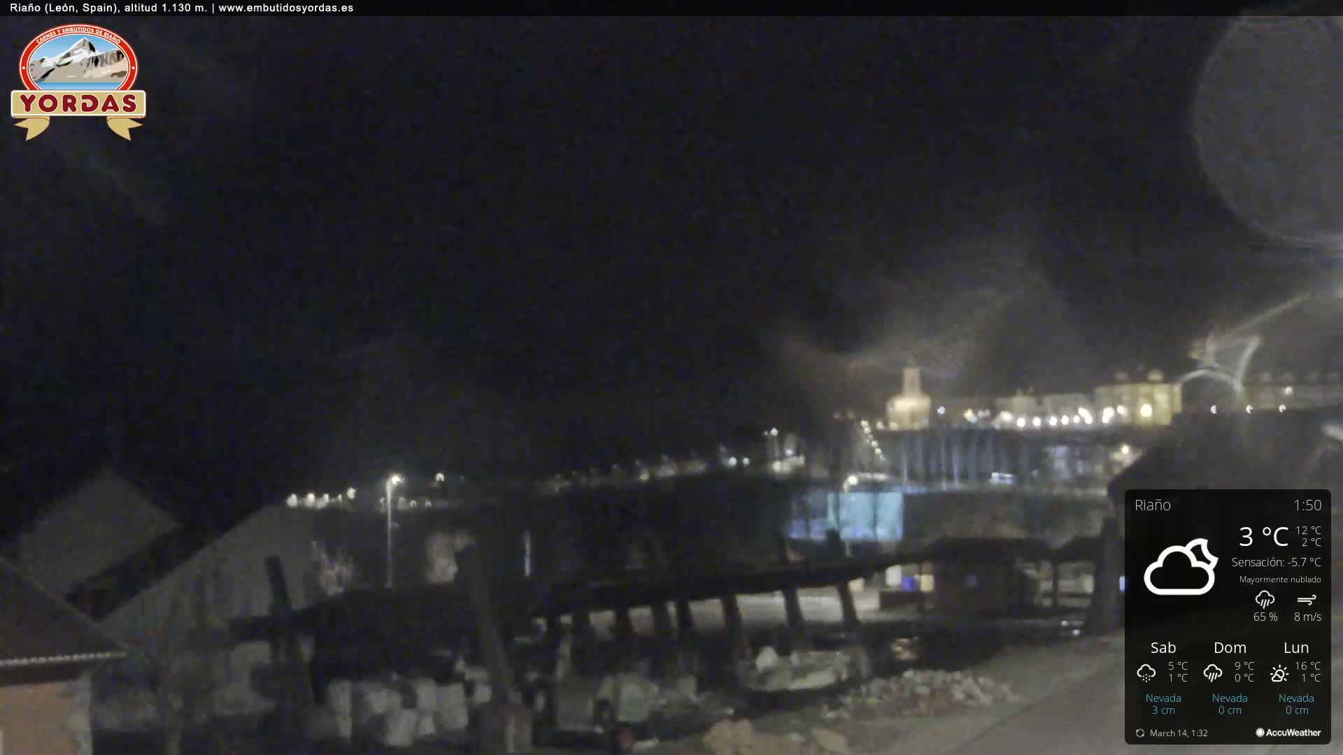 Yordas Peak (Pica Yordas) from Riaño Live Cam - León, Castile&León, Spain