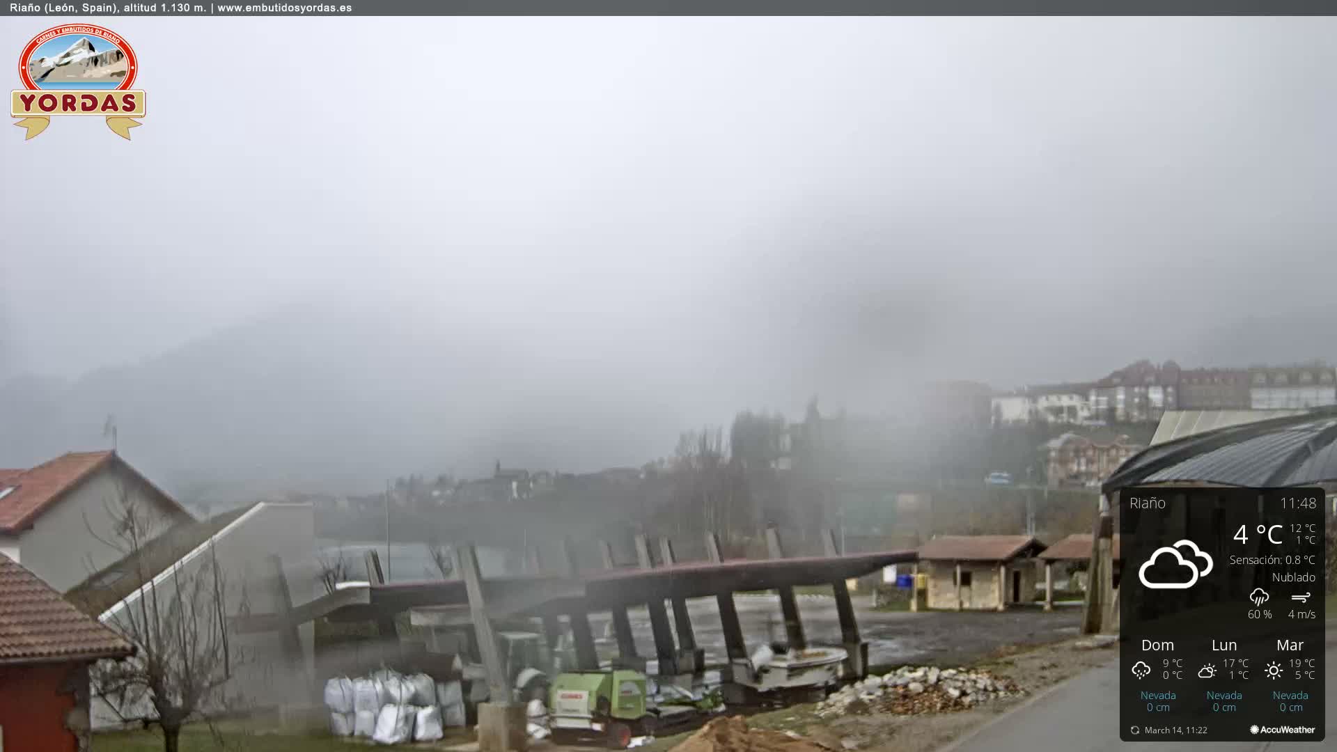 Yordas Peak (Pica Yordas) from Riaño Live Cam - León, Castile&León, Spain