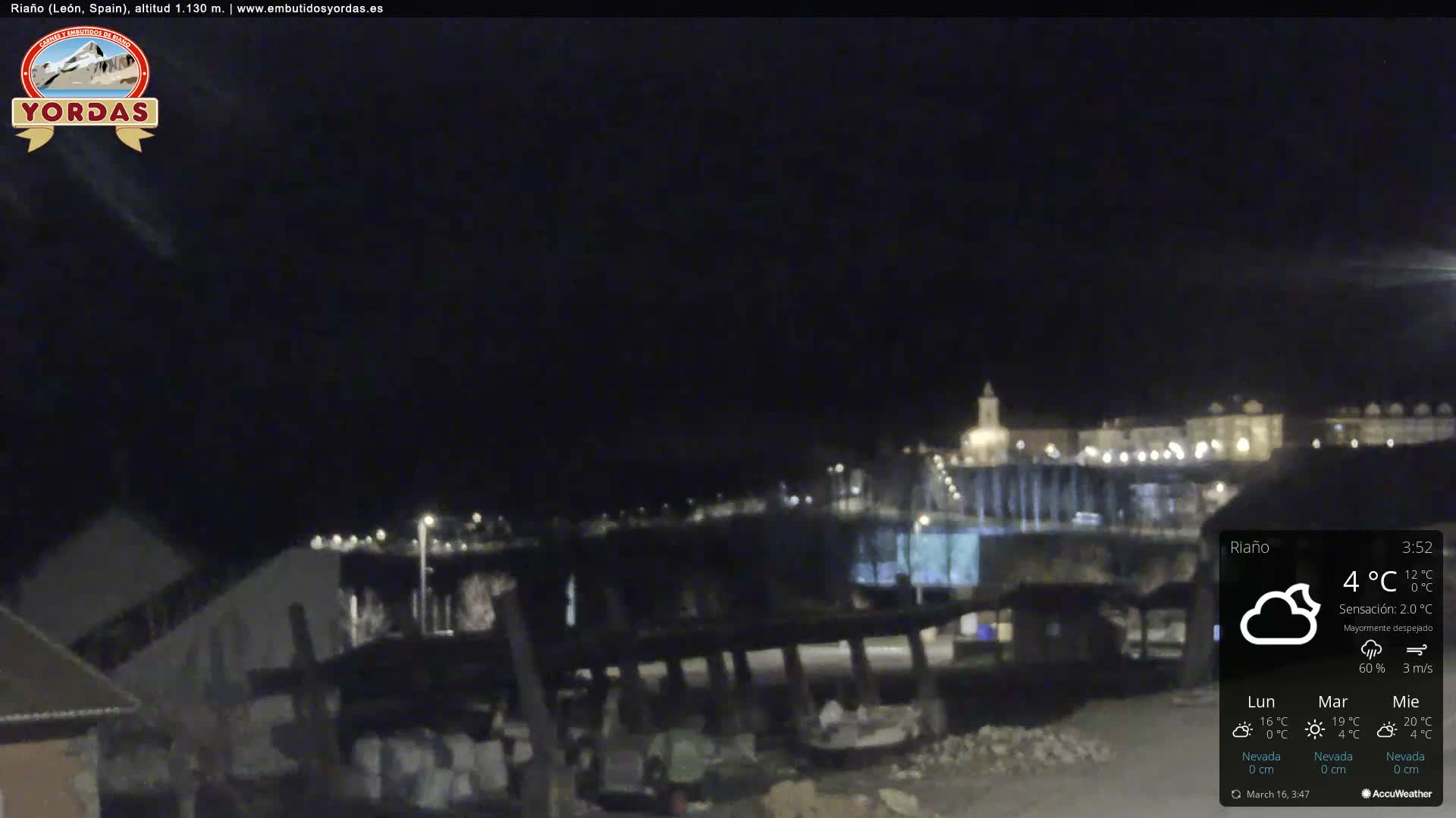 Yordas Peak (Pica Yordas) from Riaño Live Cam - León, Castile&León, Spain