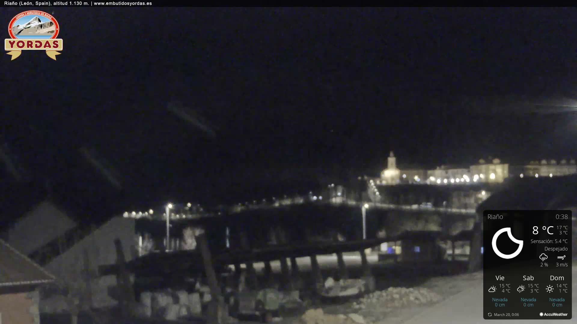 Yordas Peak (Pica Yordas) from Riaño Live Cam - León, Castile&León, Spain