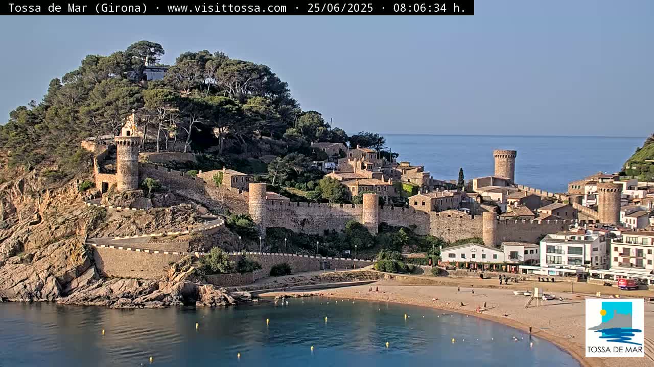 Tossa de Mar Landscape Live Cam - Girona, Catalonia, Spain