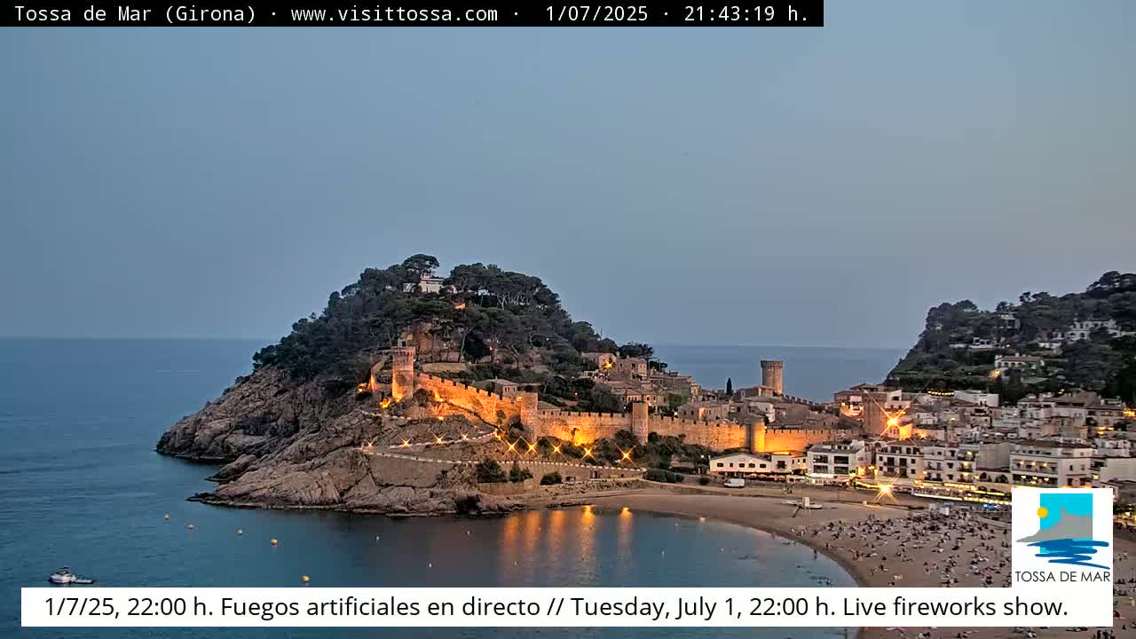 Tossa de Mar Landscape Live Cam - Girona, Catalonia, Spain
