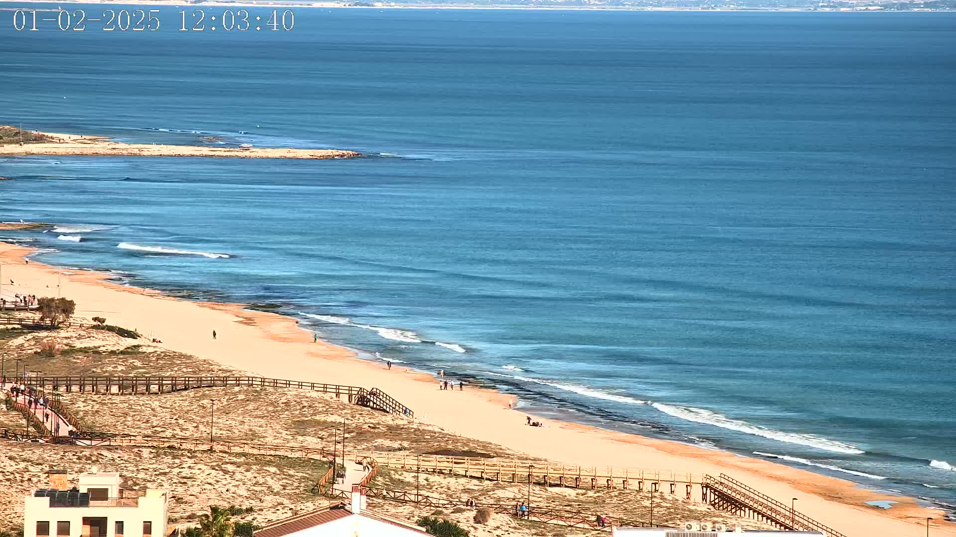 Torrevieja Playa de La Mata Beach Live Cam - Alicante, Valencia, Spain