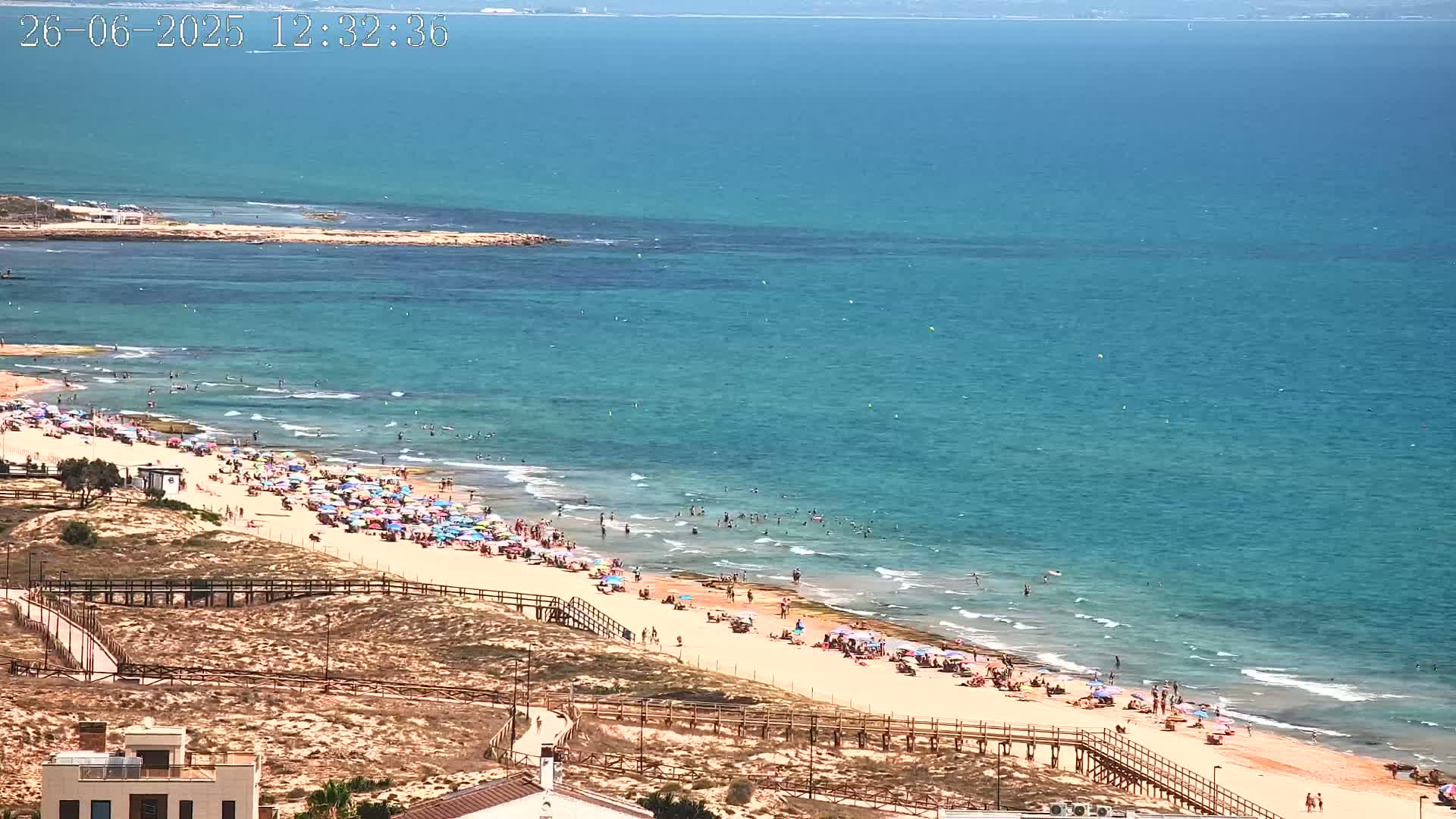 Torrevieja Playa de La Mata Beach Live Cam - Alicante, Valencia, Spain