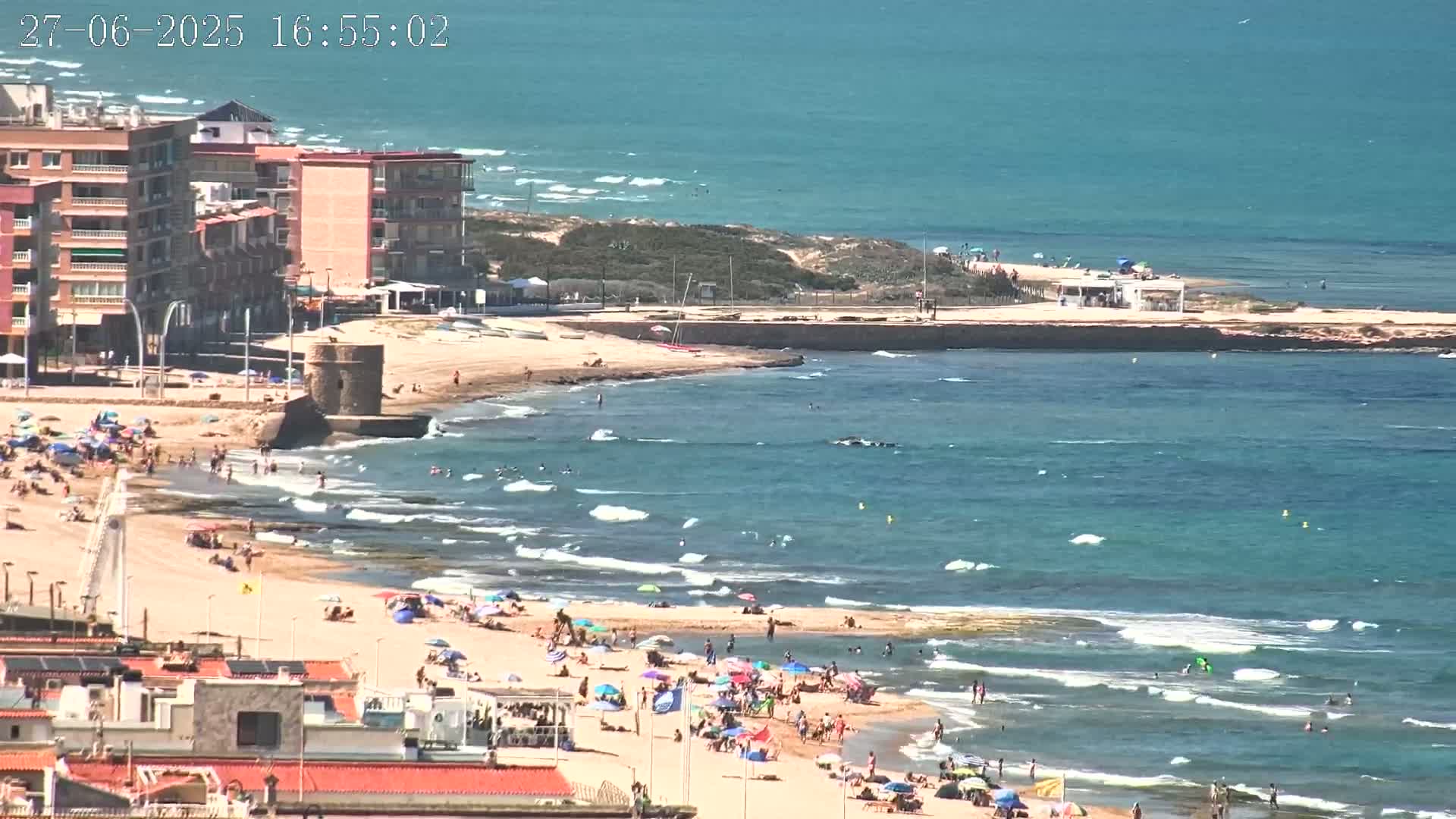 Torrevieja Playa de La Mata Beach Live Cam - Alicante, Valencia, Spain