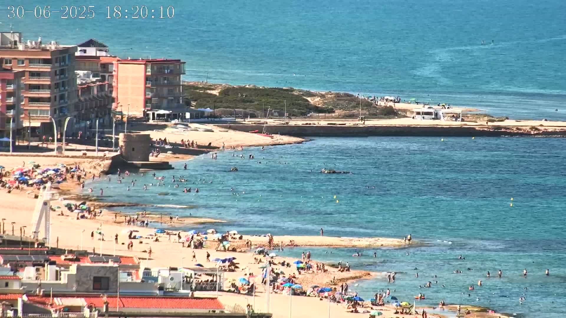 Torrevieja Playa de La Mata Beach Live Cam - Alicante, Valencia, Spain