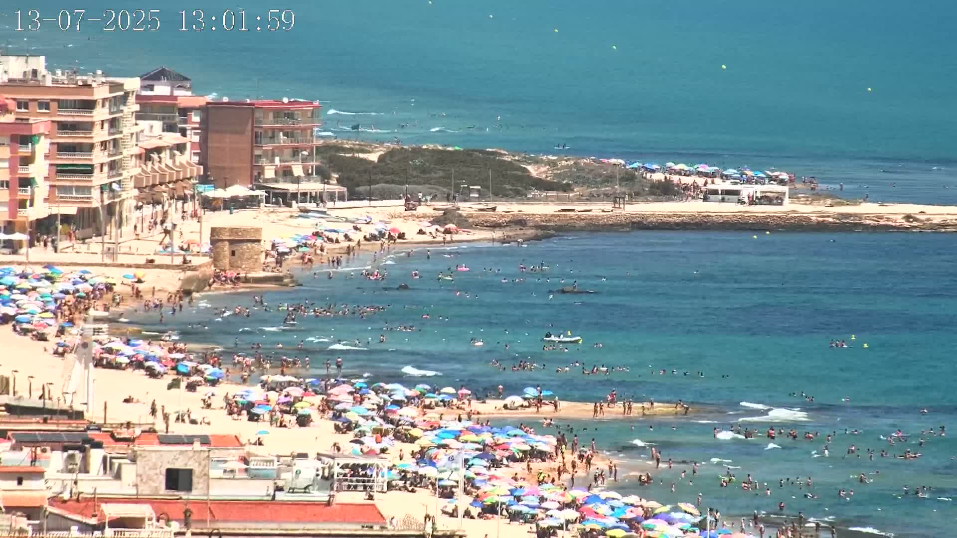 Torrevieja Playa de La Mata Beach Live Cam - Alicante, Valencia, Spain