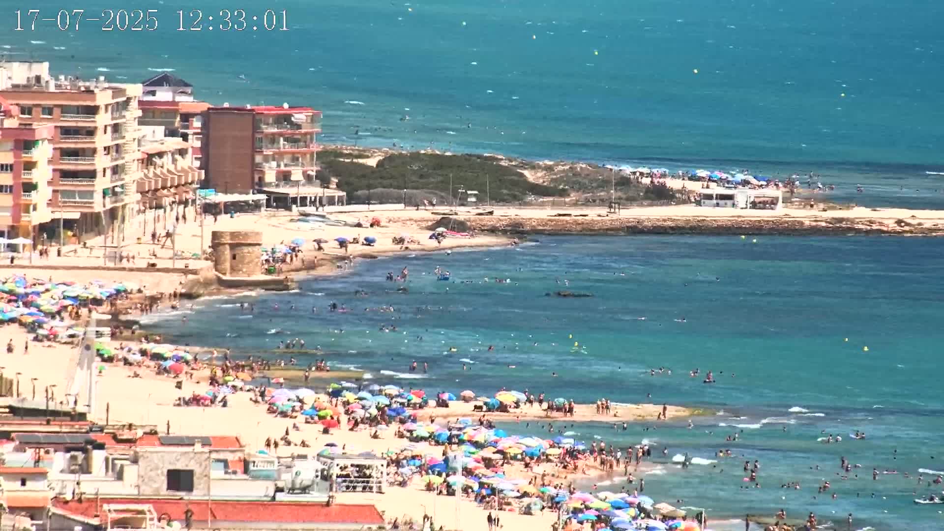 Torrevieja Playa de La Mata Beach Live Cam - Alicante, Valencia, Spain
