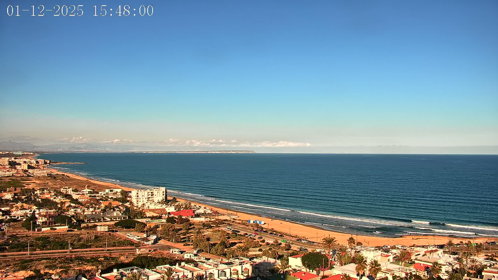 Torrevieja Playa de La Mata Beach Live Cam - Alicante, Valencia, Spain