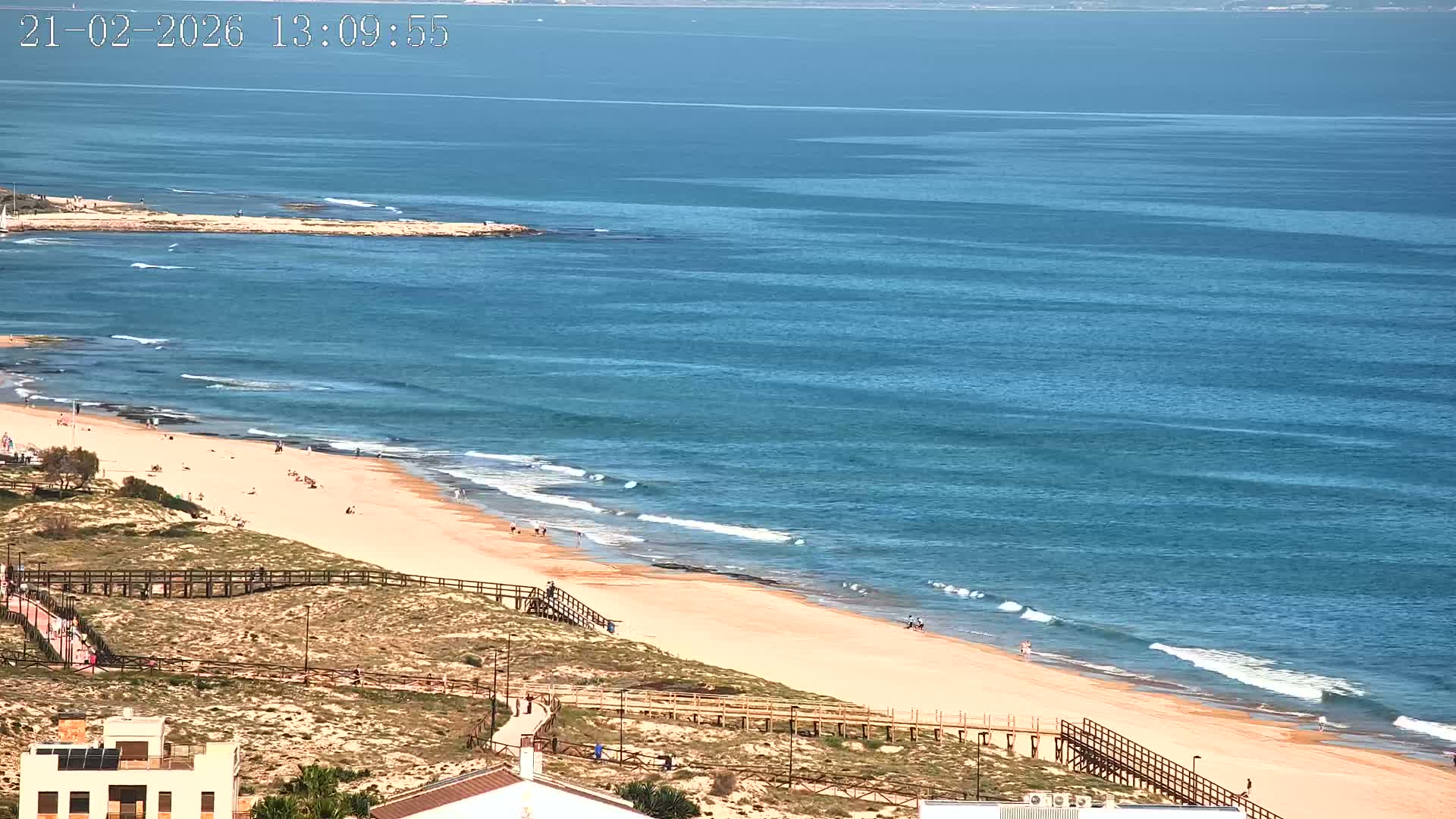 Torrevieja Playa de La Mata Beach Live Cam - Alicante, Valencia, Spain