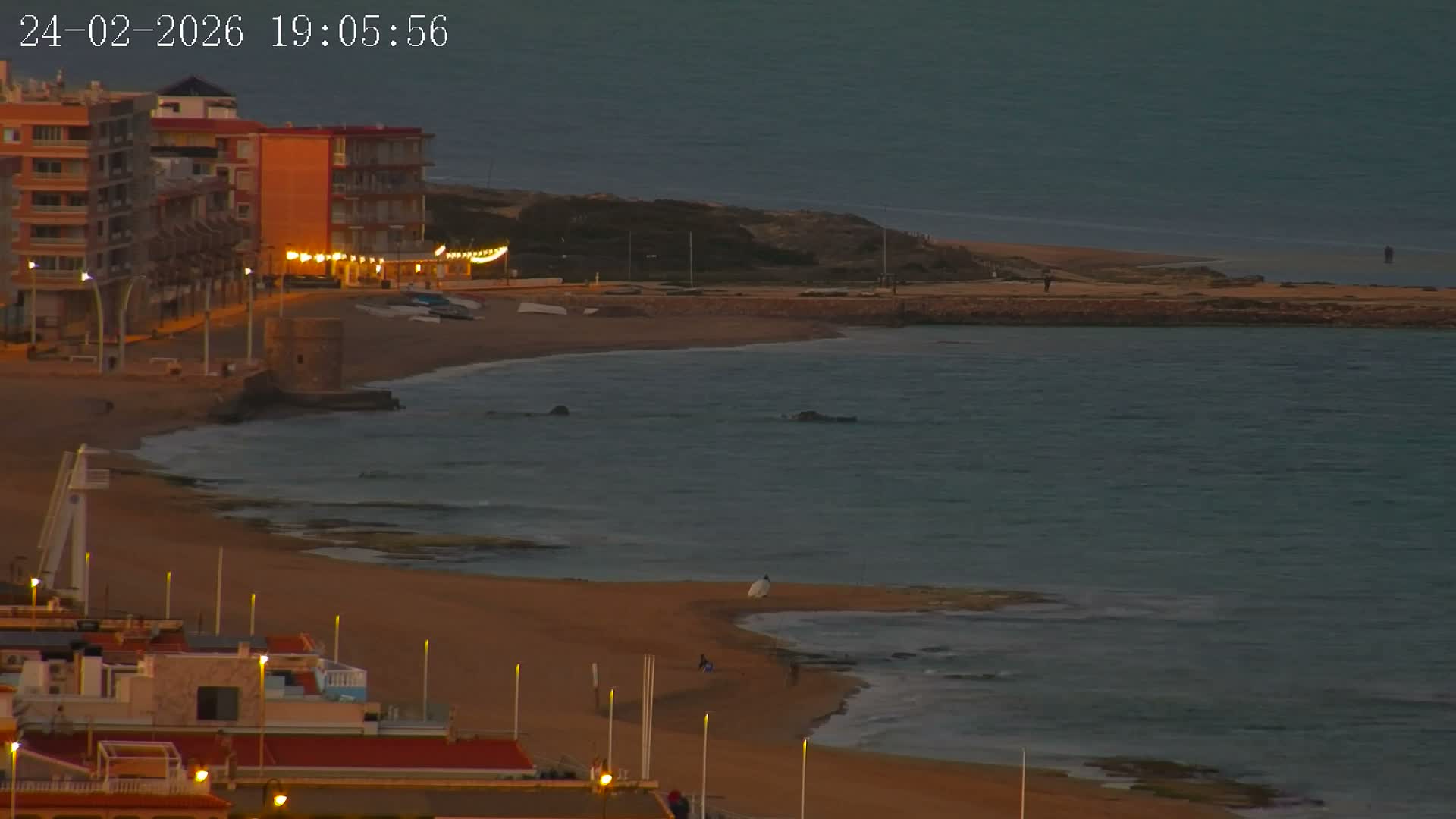 Torrevieja Playa de La Mata Beach Live Cam - Alicante, Valencia, Spain