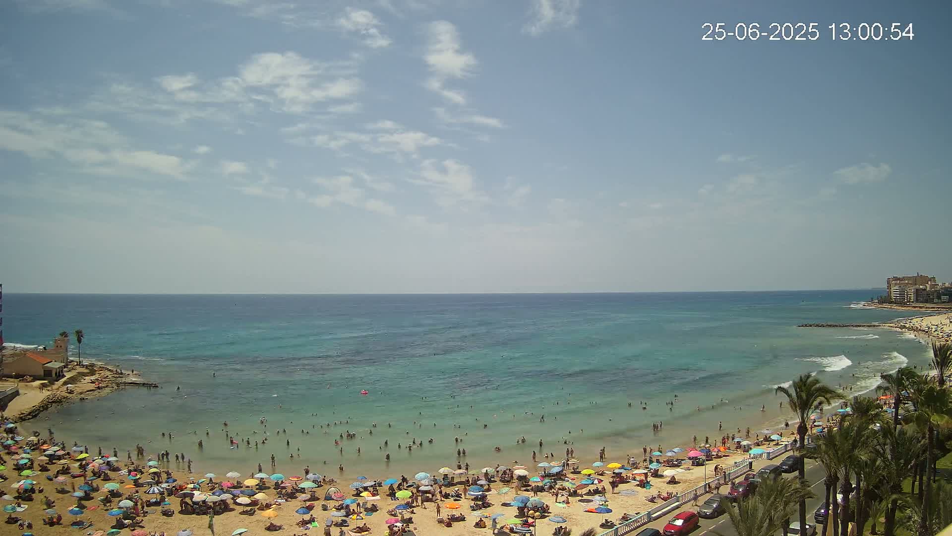 Torrevieja Los Locos Beach Live Cam - Alicante, Valencia, Spain