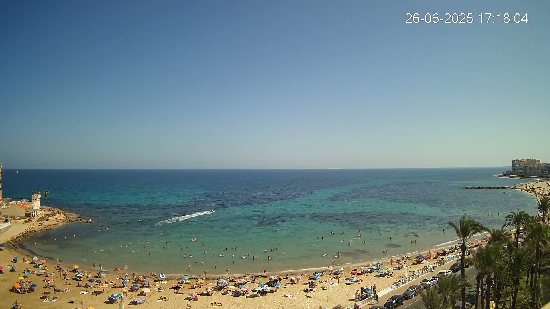 Torrevieja Los Locos Beach Live Cam - Alicante, Valencia, Spain